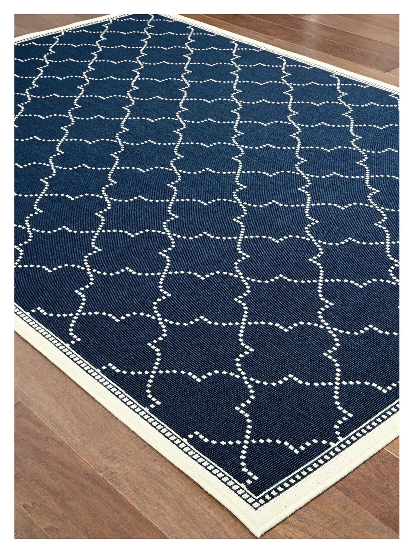 Oriental Weavers MARINA 6025P Navy Ivory Outdoor Machinemade Rug