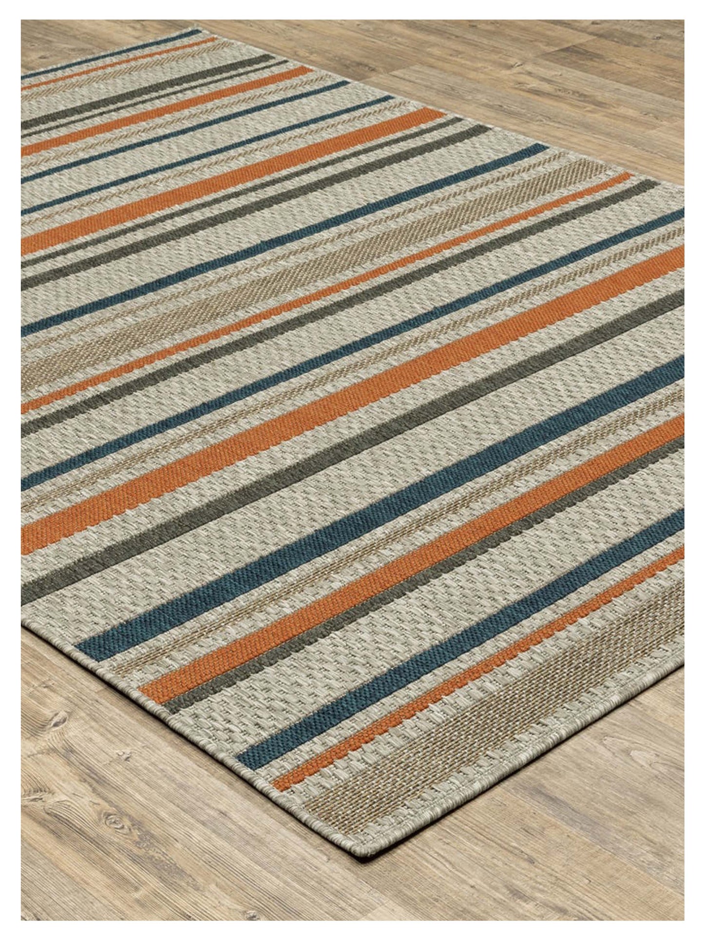 Oriental Weavers LATITUDE 602W3 Grey Blue Outdoor Machinemade Rug