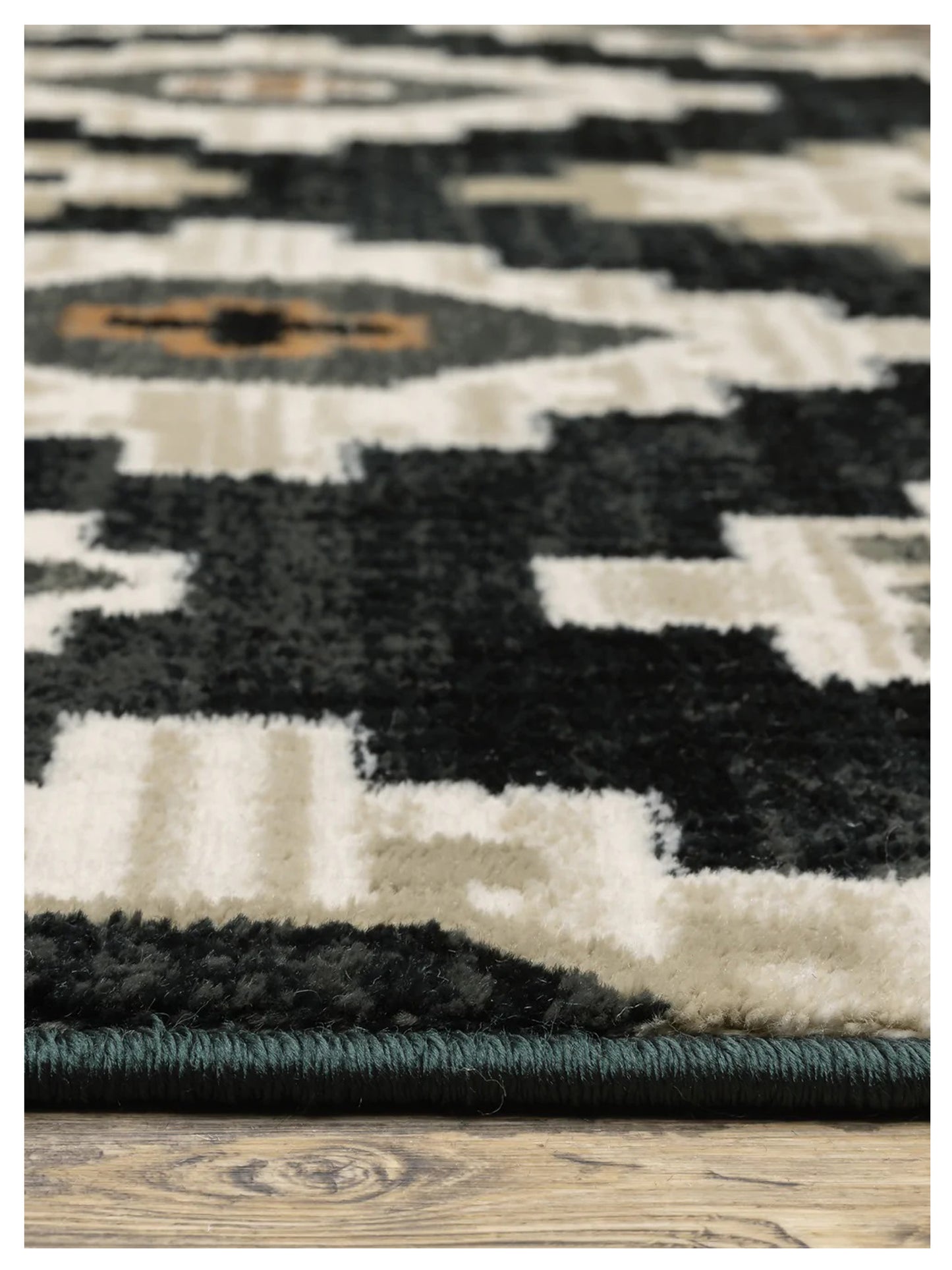 Oriental Weavers GEORGIA 605F0 Charcoal Ivory Casual Machinemade Rug