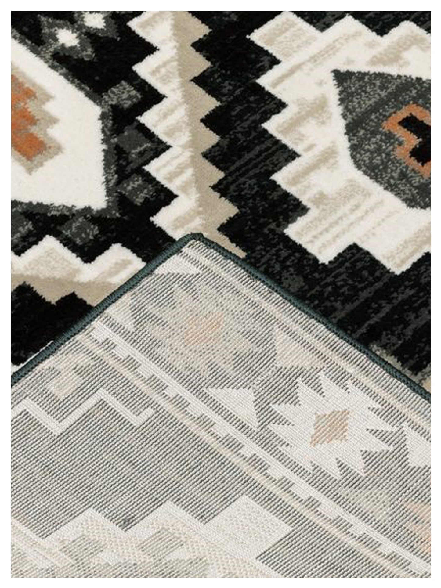 Oriental Weavers GEORGIA 605F0 Charcoal Ivory Casual Machinemade Rug