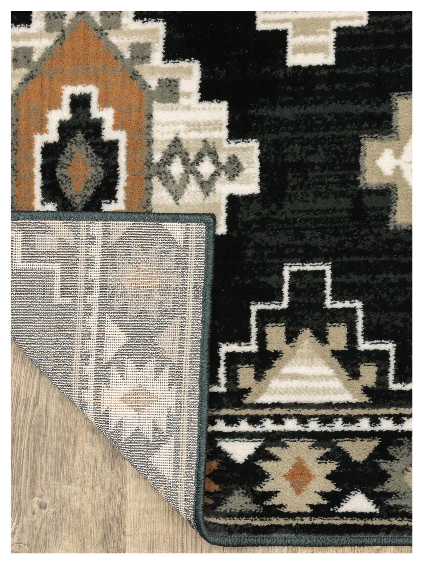 Oriental Weavers GEORGIA 605F0 Charcoal Ivory Casual Machinemade Rug