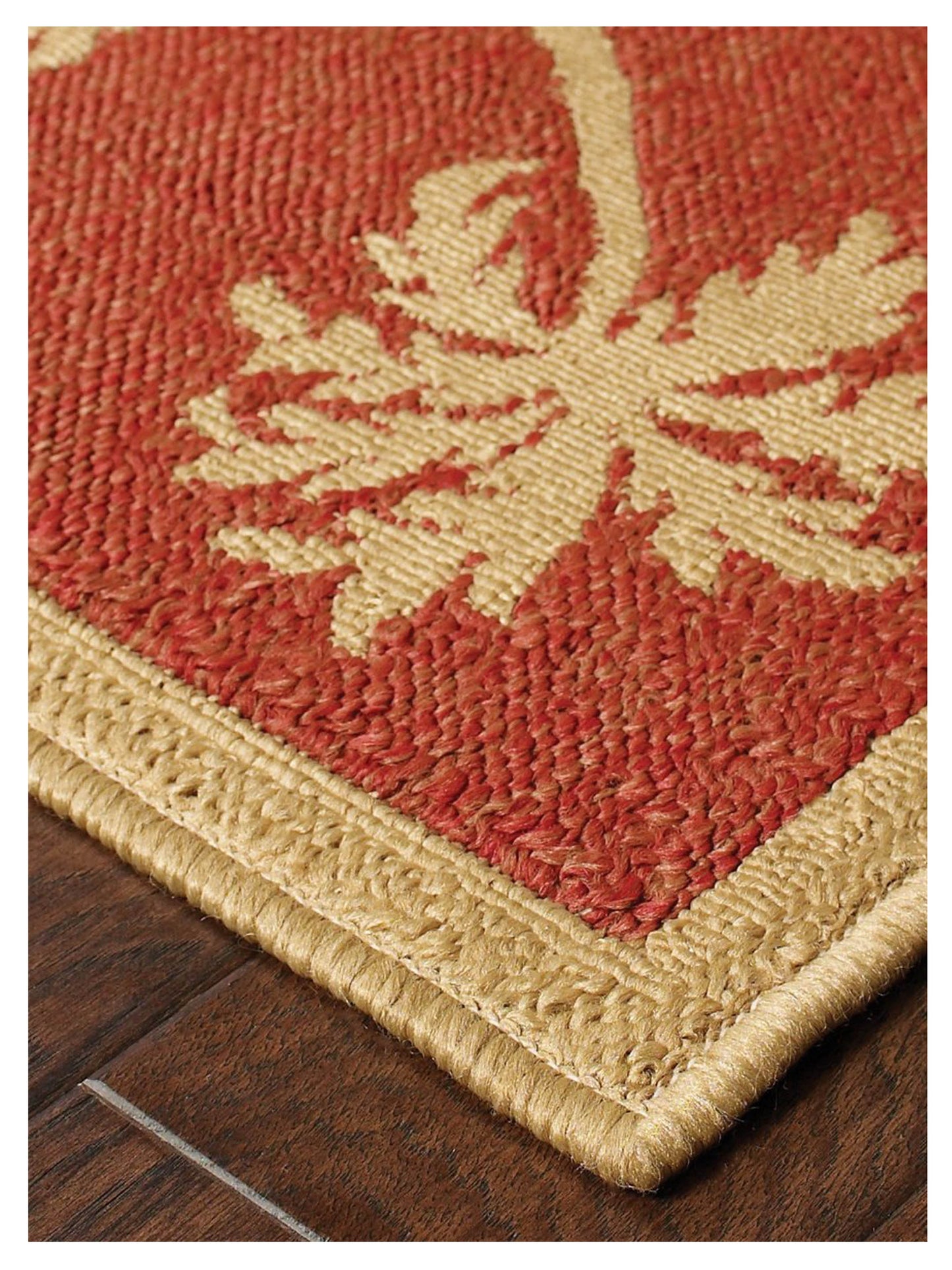 Oriental Weavers LANAI 606C8 Beige Red Outdoor Machinemade Rug