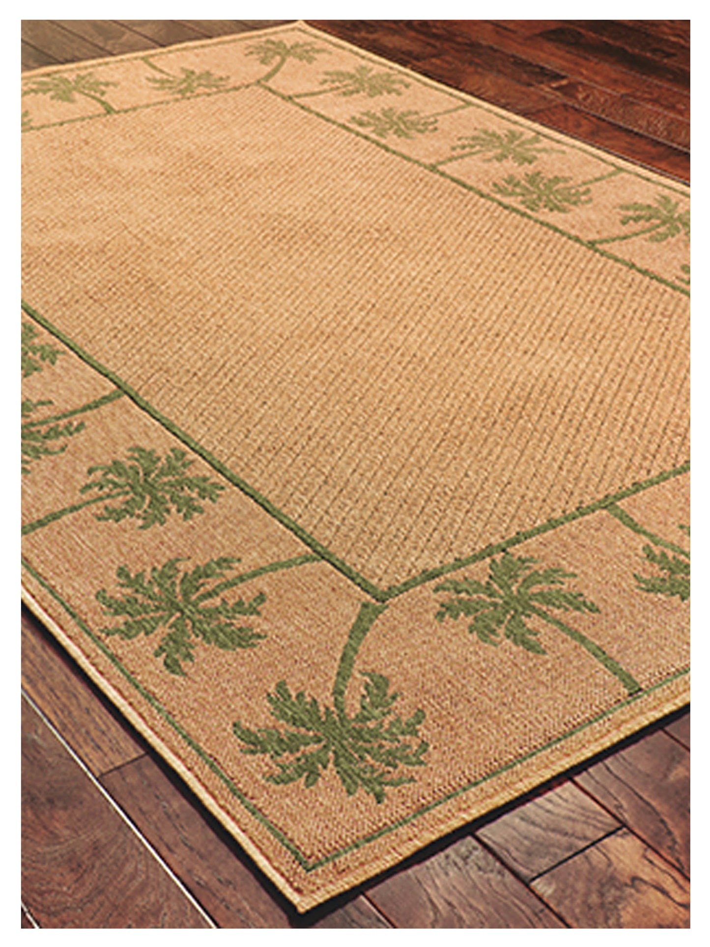 Oriental Weavers LANAI 606G6 Beige Green Outdoor Machinemade Rug