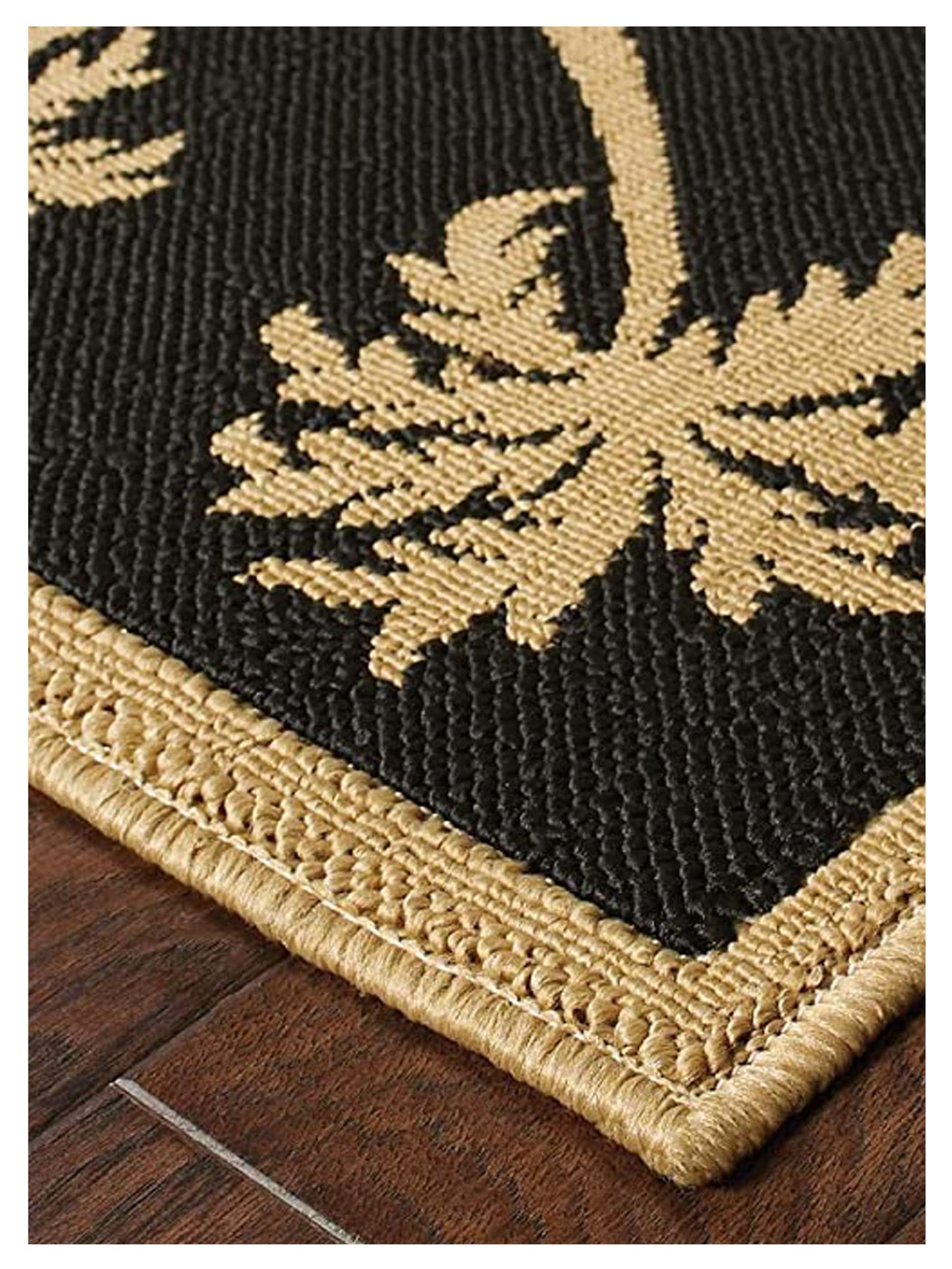 Oriental Weavers LANAI 606K5 Beige Black Outdoor Machinemade Rug