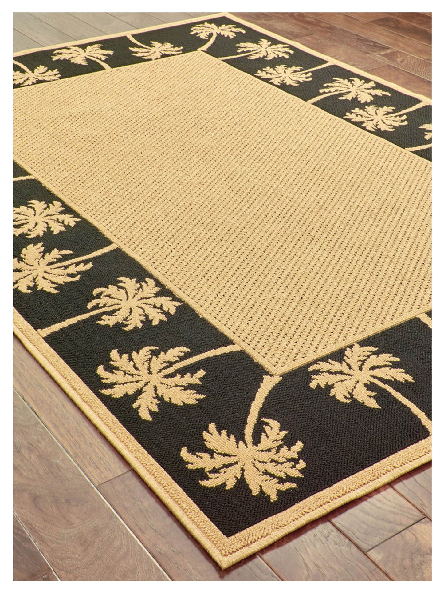 Oriental Weavers LANAI 606K5 Beige Black Outdoor Machinemade Rug