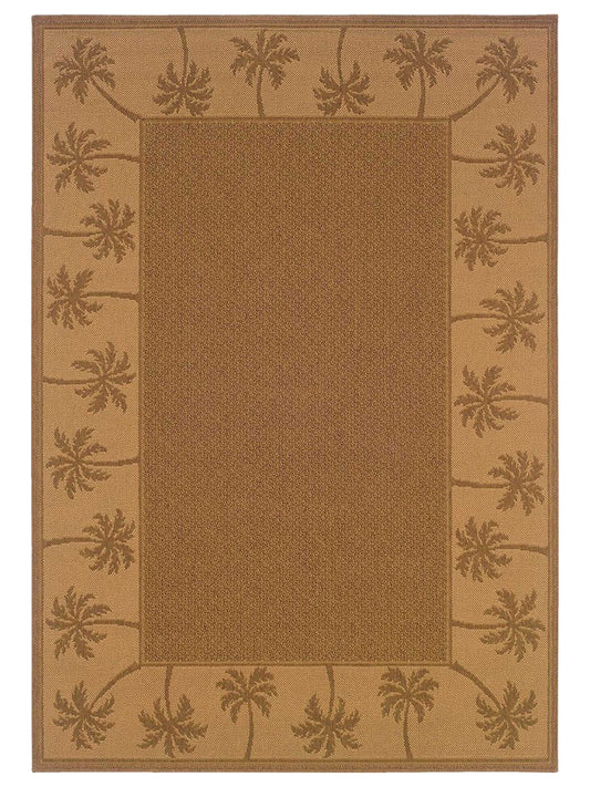 Oriental Weavers LANAI 606M7 Tan Outdoor Machinemade Rug