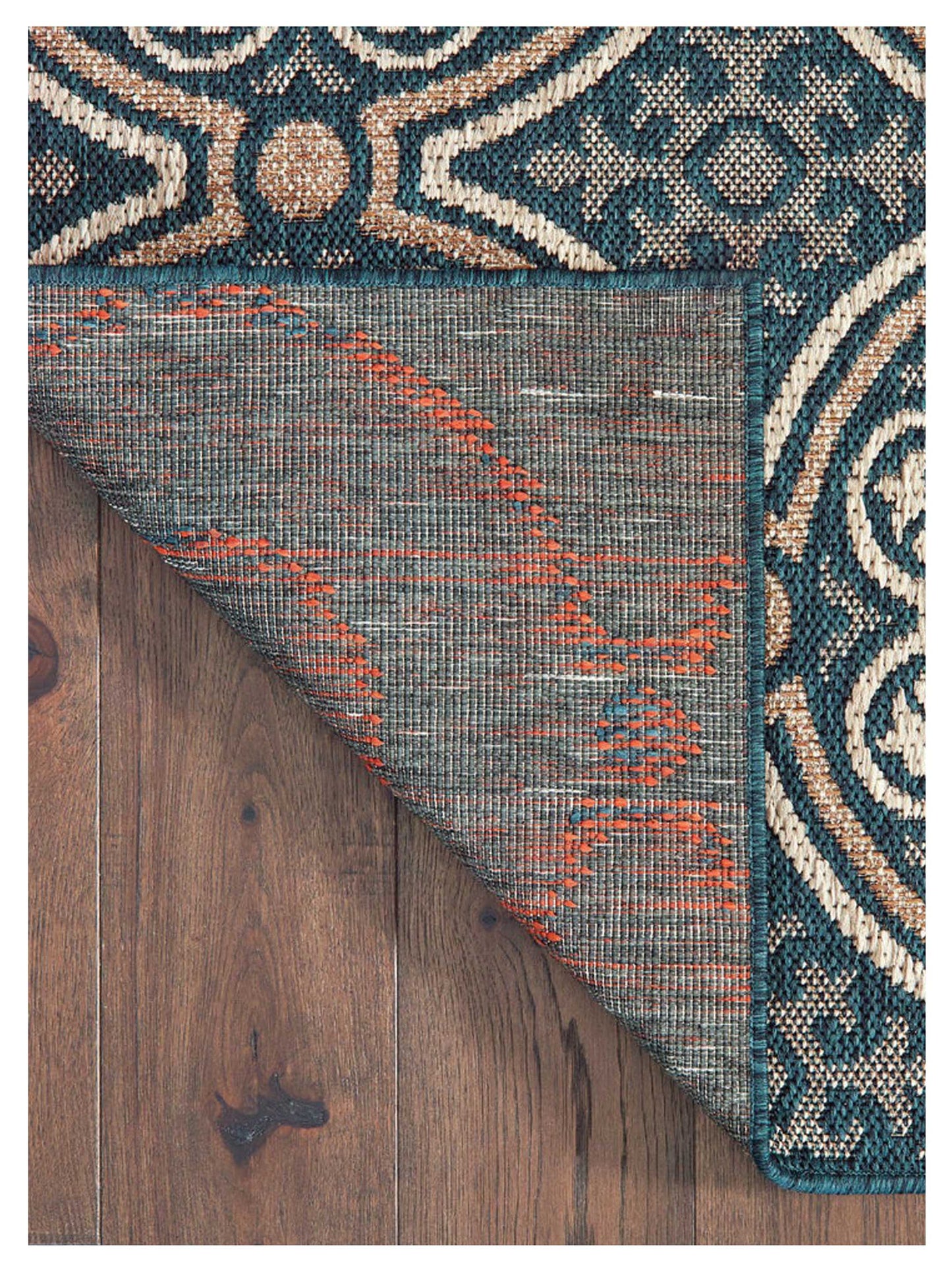 Oriental Weavers LATITUDE 609B3 Blue Grey Outdoor Machinemade Rug