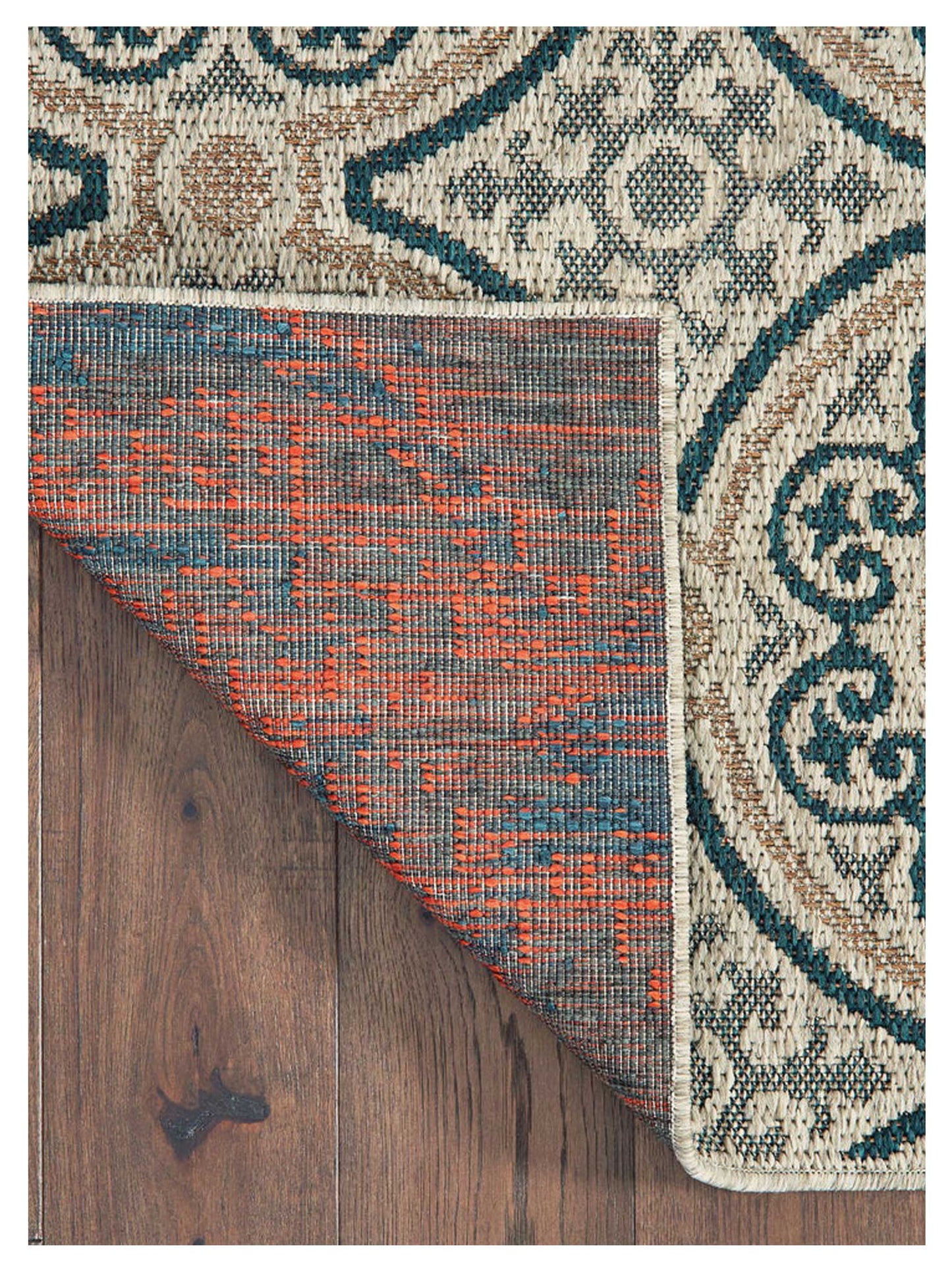 Oriental Weavers LATITUDE 609X3 Grey Blue Outdoor Machinemade Rug