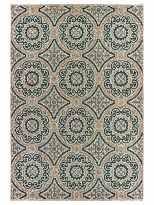 Oriental Weavers LATITUDE 609X3 Grey Outdoor Machinemade Rug