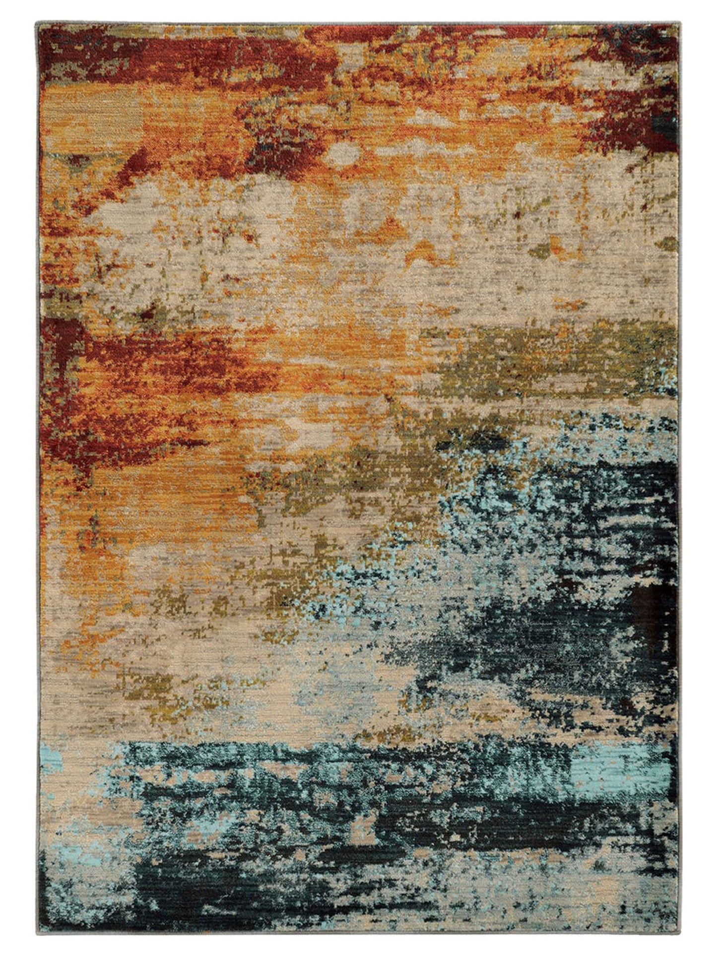 Oriental Weavers SEDONA 6365A Blue Contemporary Machinemade Rug