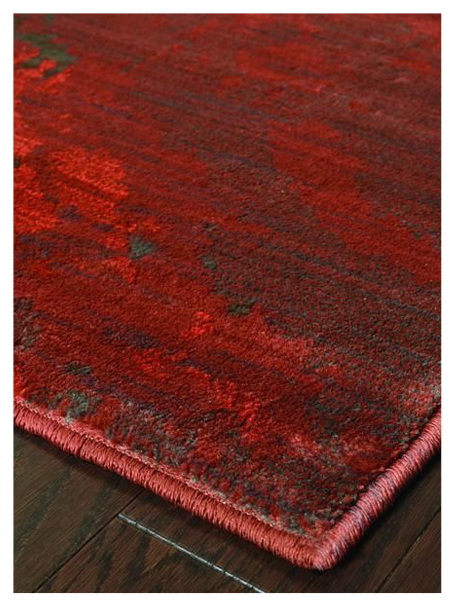 Oriental Weavers SEDONA 6367B Red Charcoal Contemporary Machinemade Rug