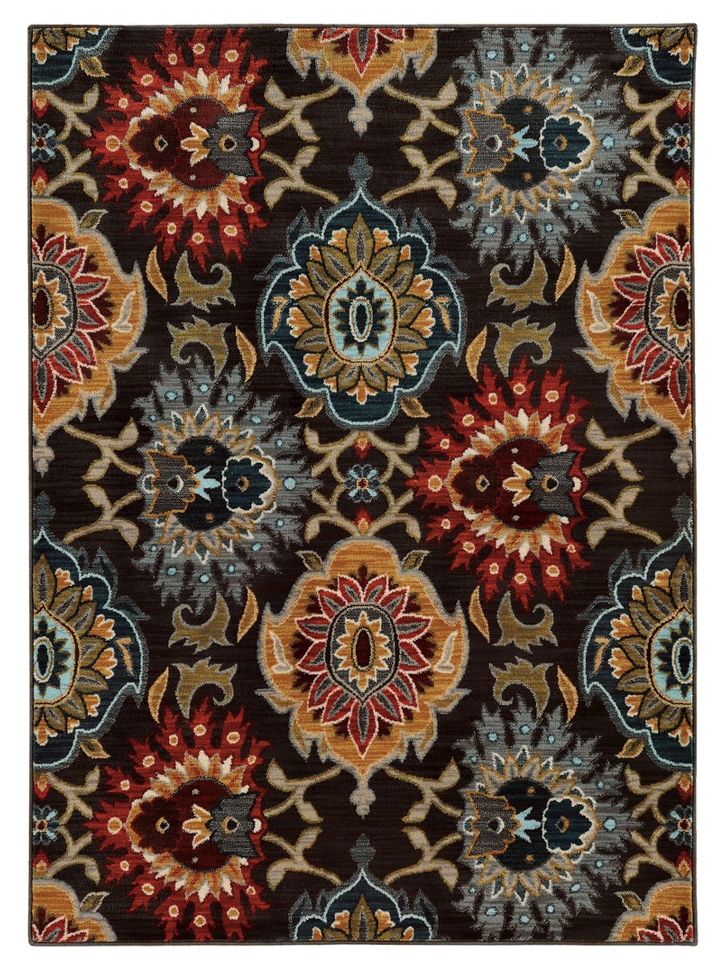 Oriental Weavers SEDONA 6369D Charcoal Casual Machinemade Rug