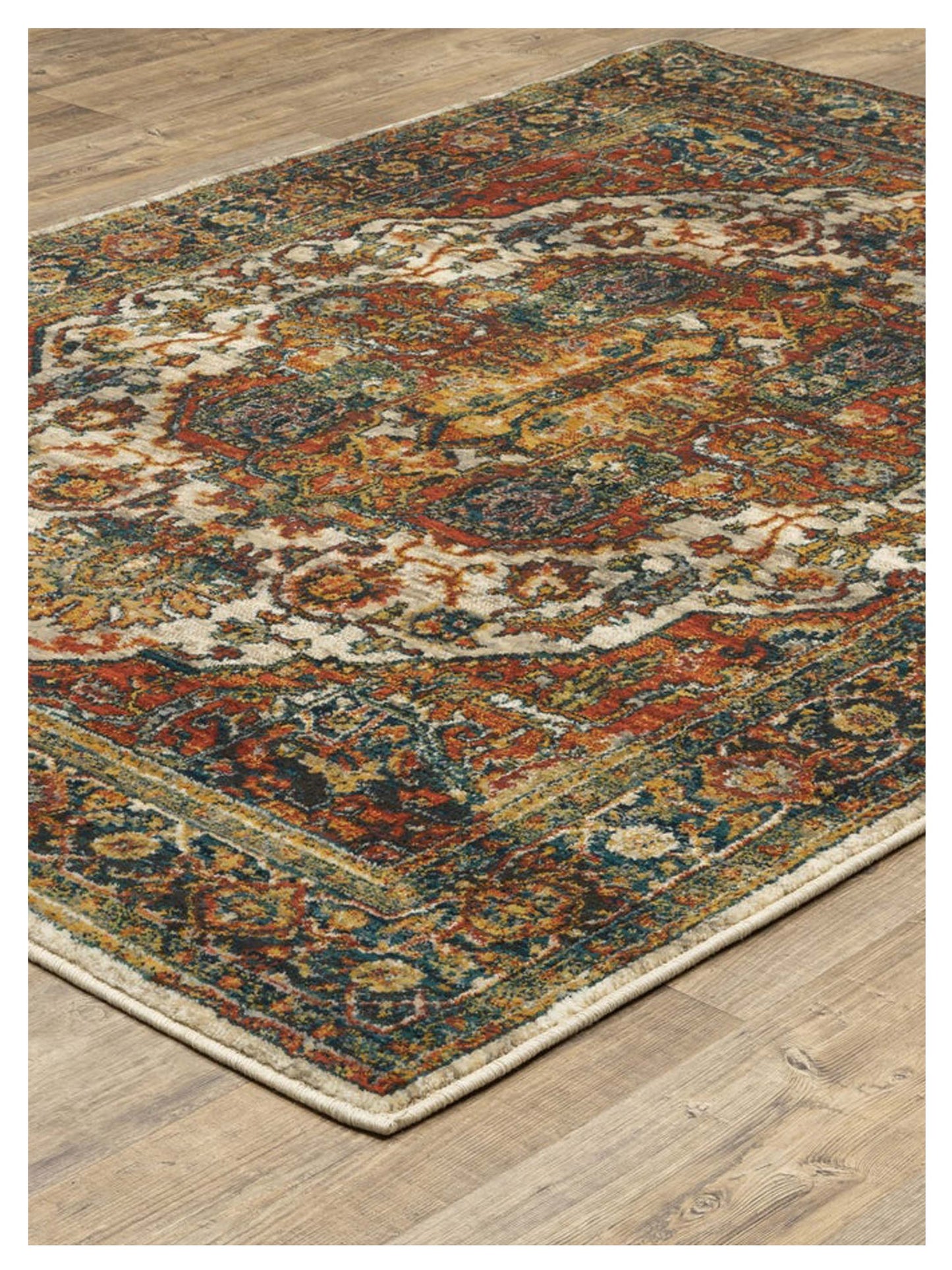 Oriental Weavers SEDONA 6382B Red Multi Traditional Machinemade Rug