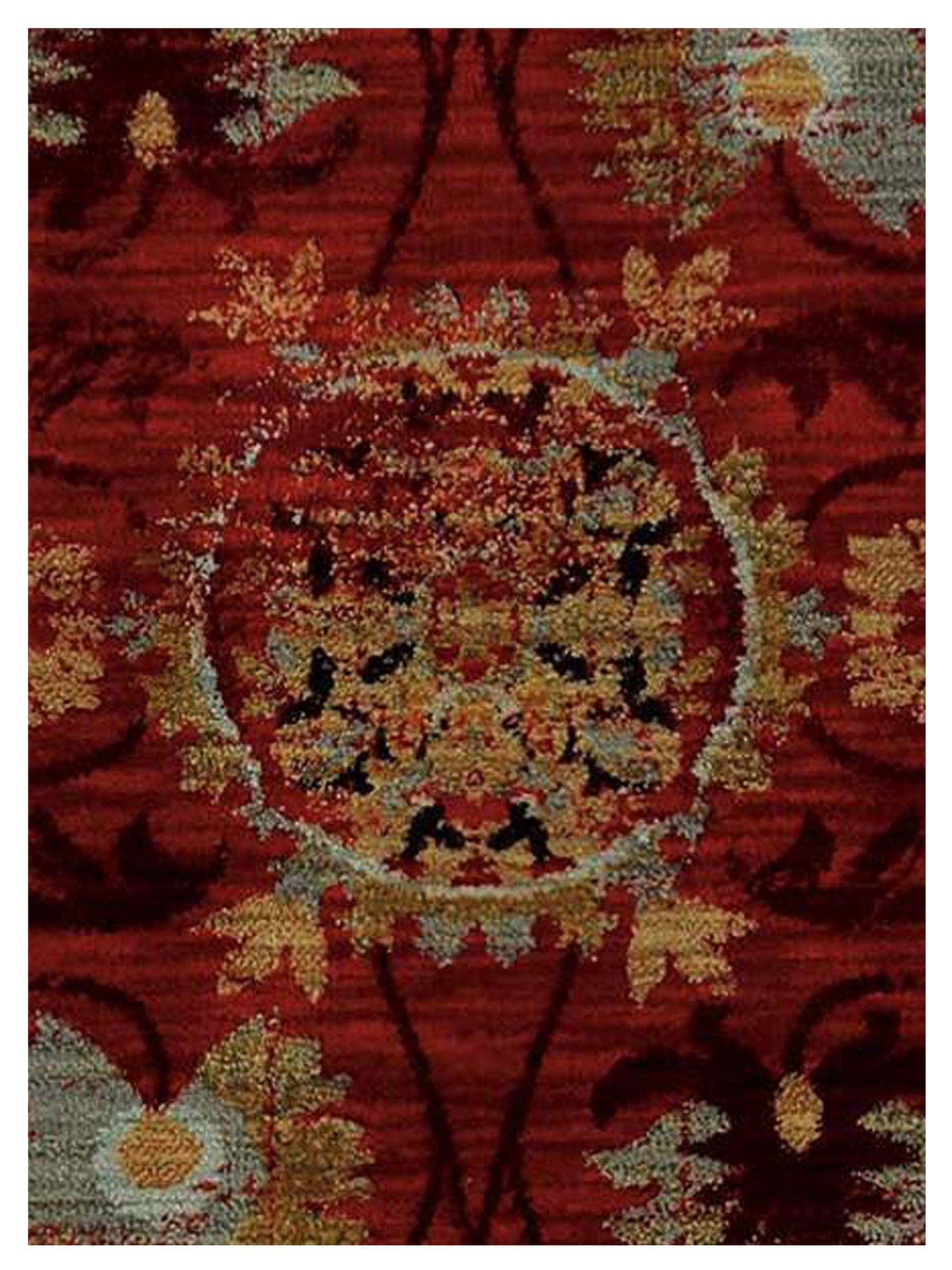 Oriental Weavers SEDONA 6386E Red Gold Casual Machinemade Rug