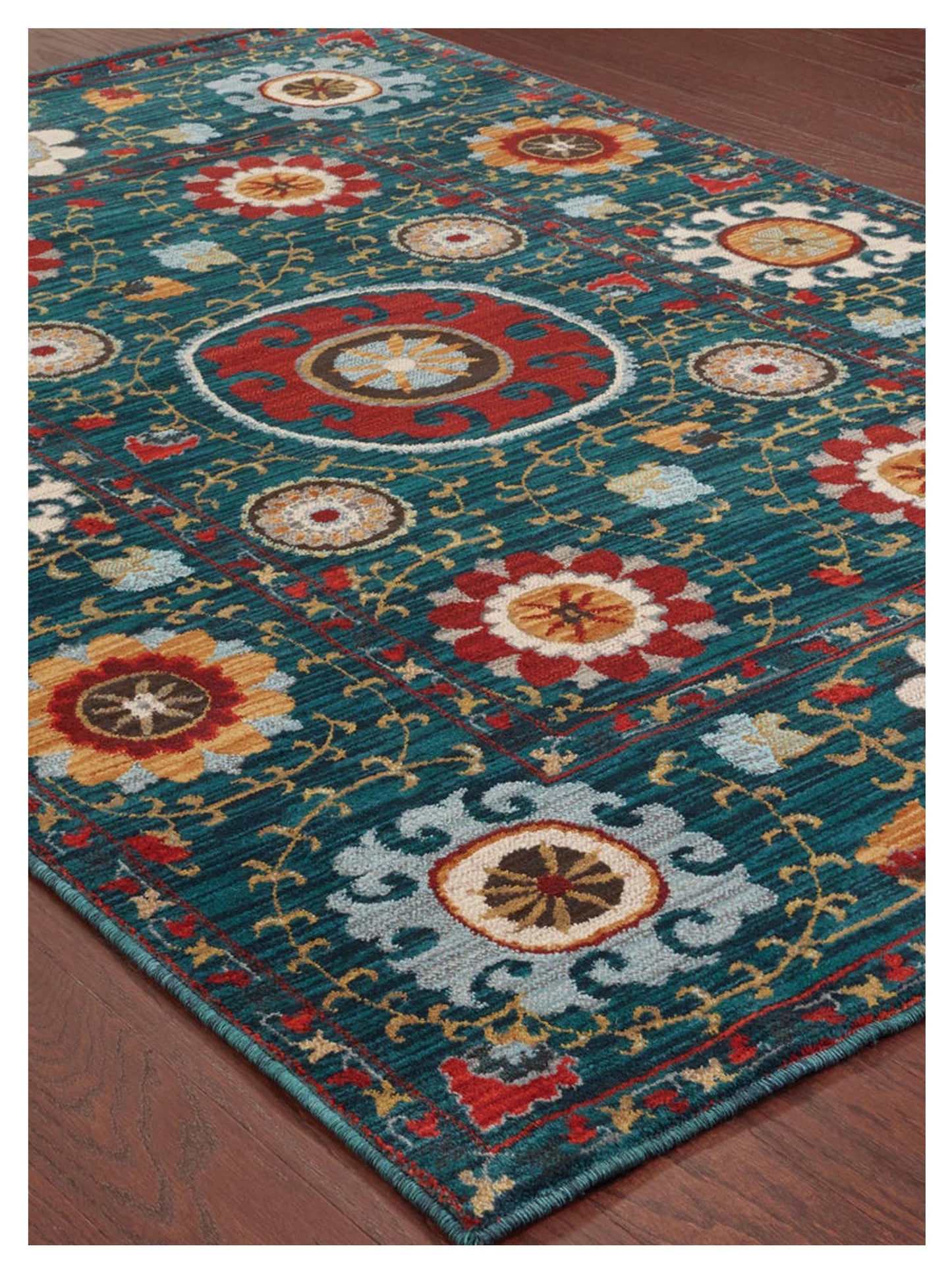 Oriental Weavers SEDONA 6408B Blue Multi Casual Machinemade Rug