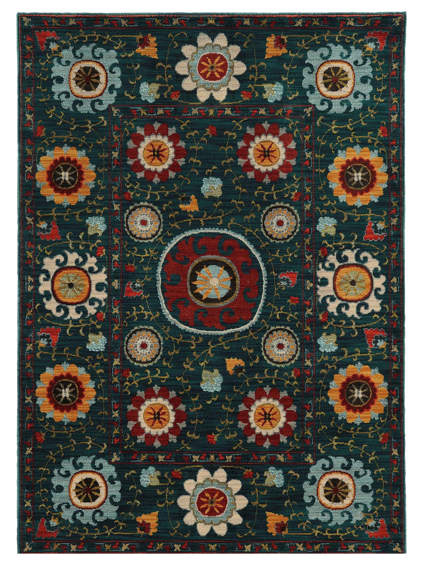 Oriental Weavers SEDONA 6408B Blue Casual Machinemade Rug