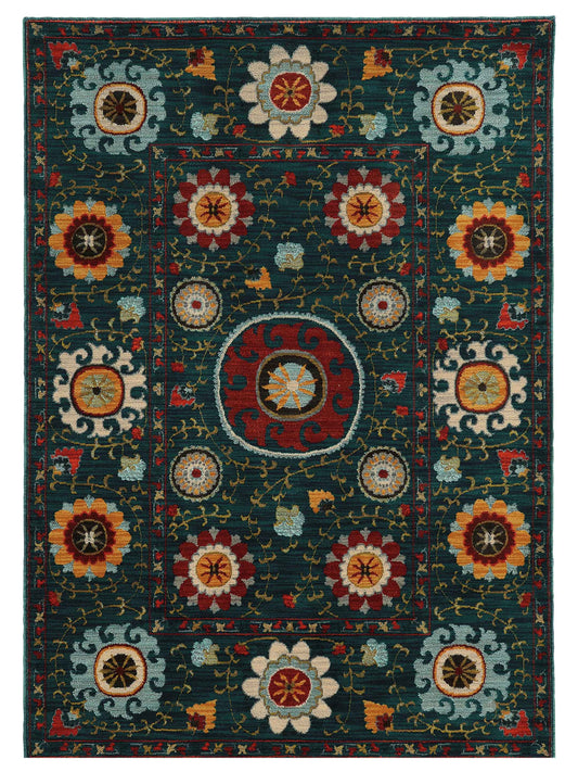 Oriental Weavers SEDONA 6408B Blue Casual Machinemade Rug