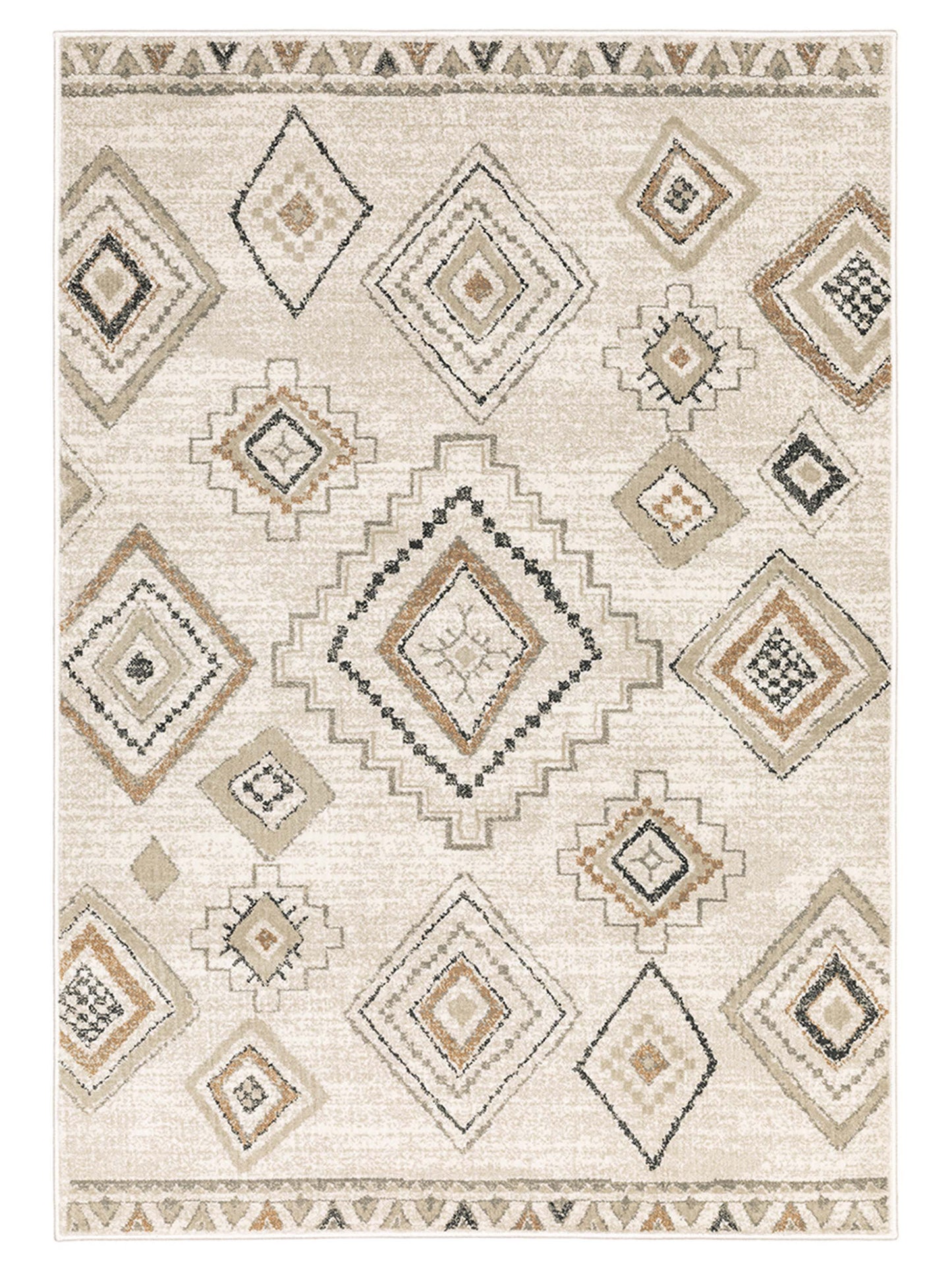 Oriental Weavers GEORGIA 660B0 Ivory Casual Machinemade Rug