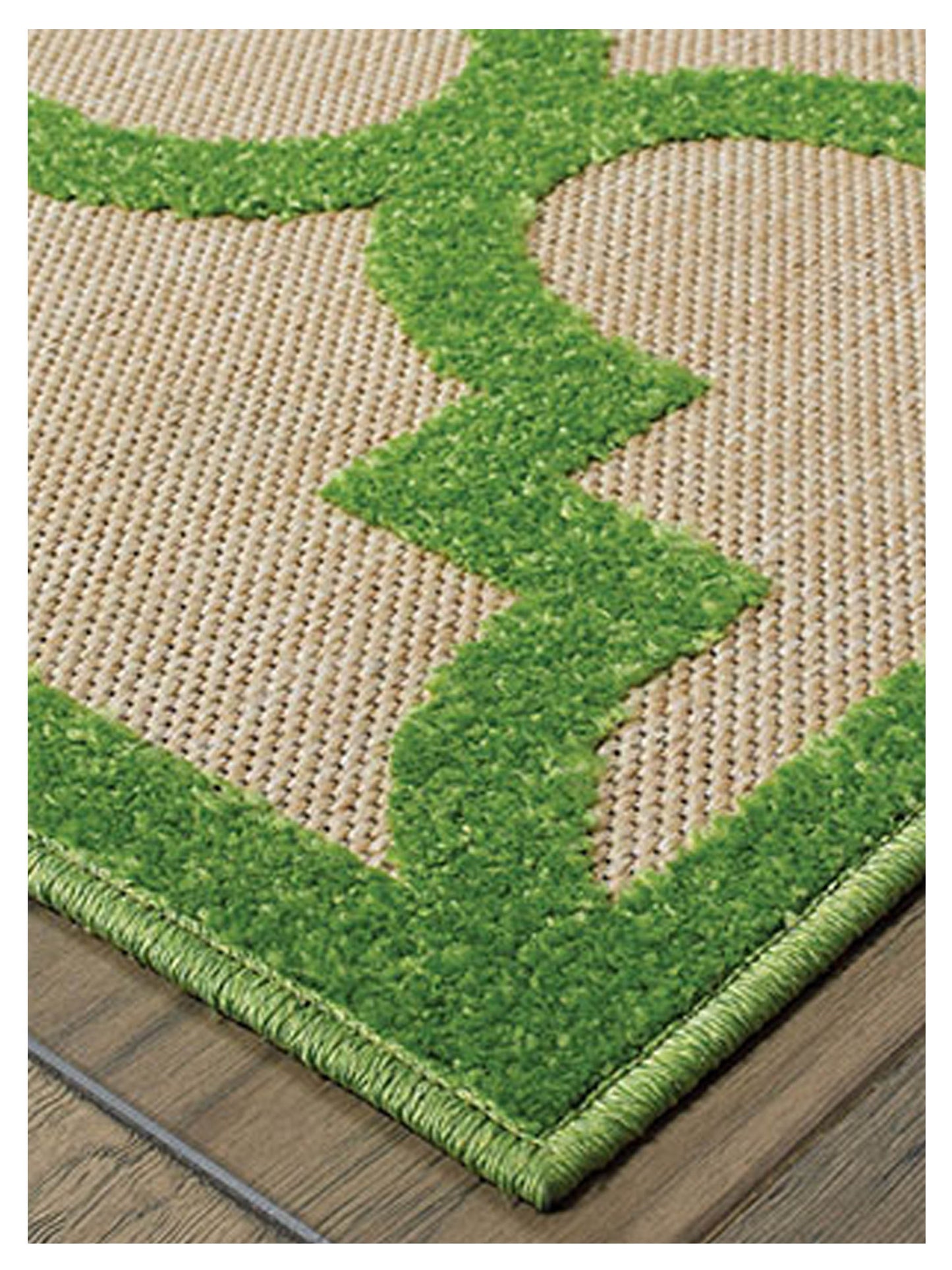 Oriental Weavers CAYMAN 660F9 Sand Green Outdoor Machinemade Rug