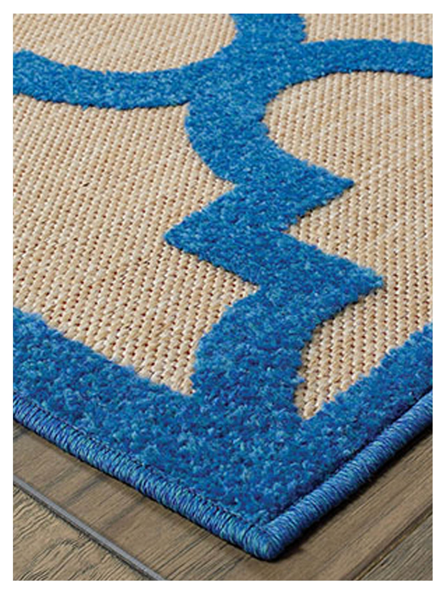 Oriental Weavers CAYMAN 660L9 Sand Blue Outdoor Machinemade Rug