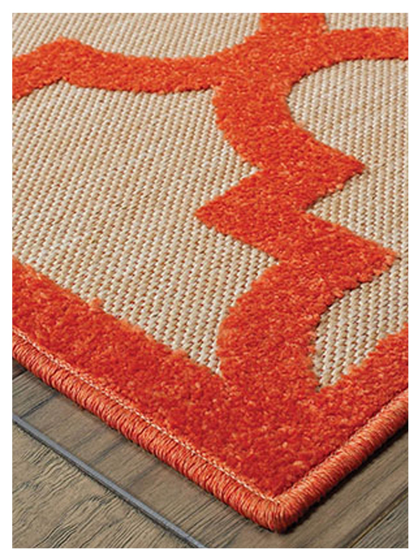 Oriental Weavers CAYMAN 660O9 Sand Orange Outdoor Machinemade Rug