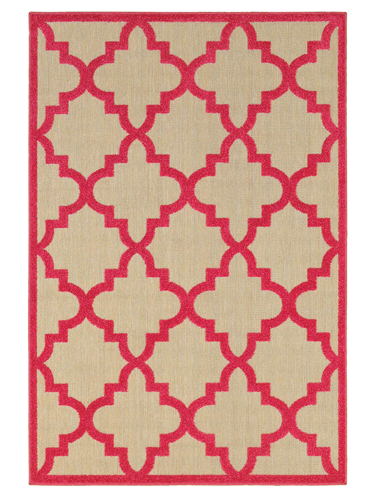 Oriental Weavers CAYMAN 660P9 Sand Outdoor Machinemade Rug