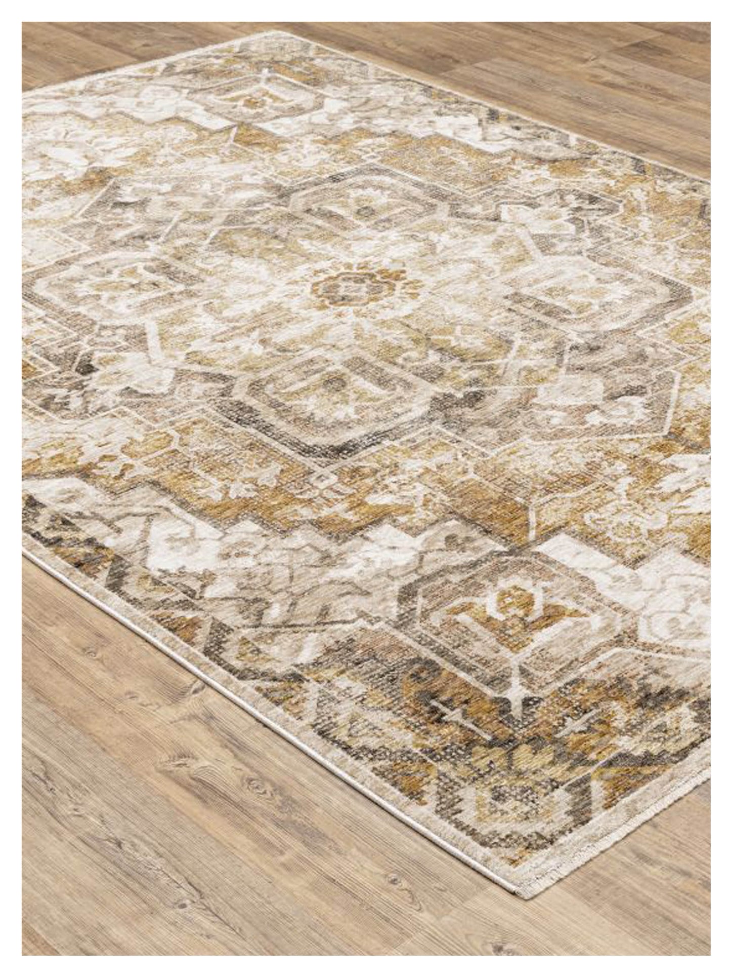 Oriental Weavers Maharaja 661C1 Gold Brown Casual Machinemade Rug