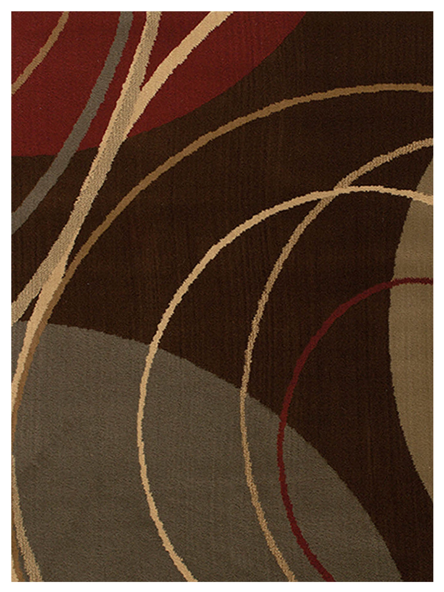 Oriental Weavers Amelia 662K6 Brown Red Contemporary Machinemade Rug