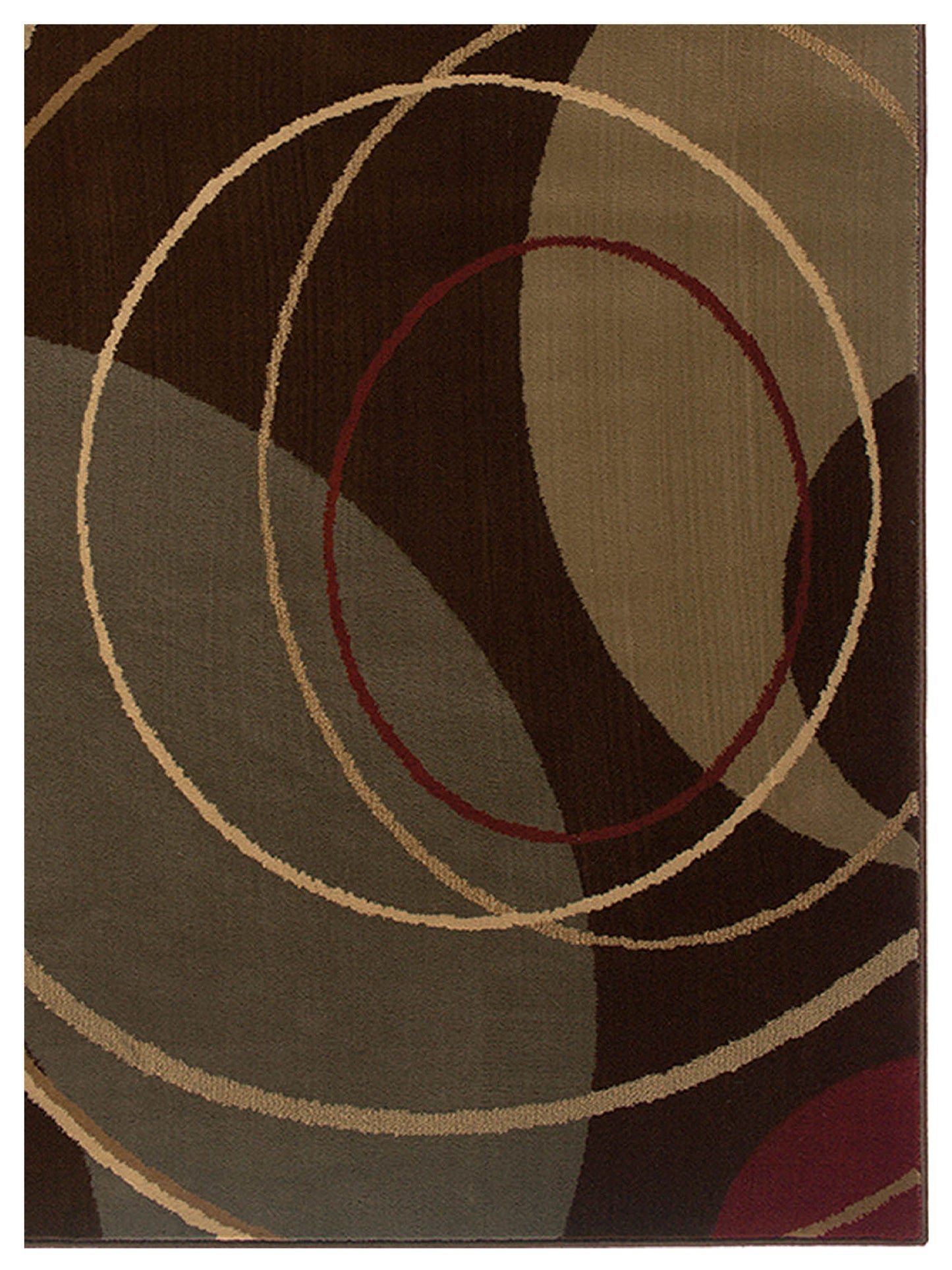 Oriental Weavers Amelia 662K6 Brown Red Contemporary Machinemade Rug