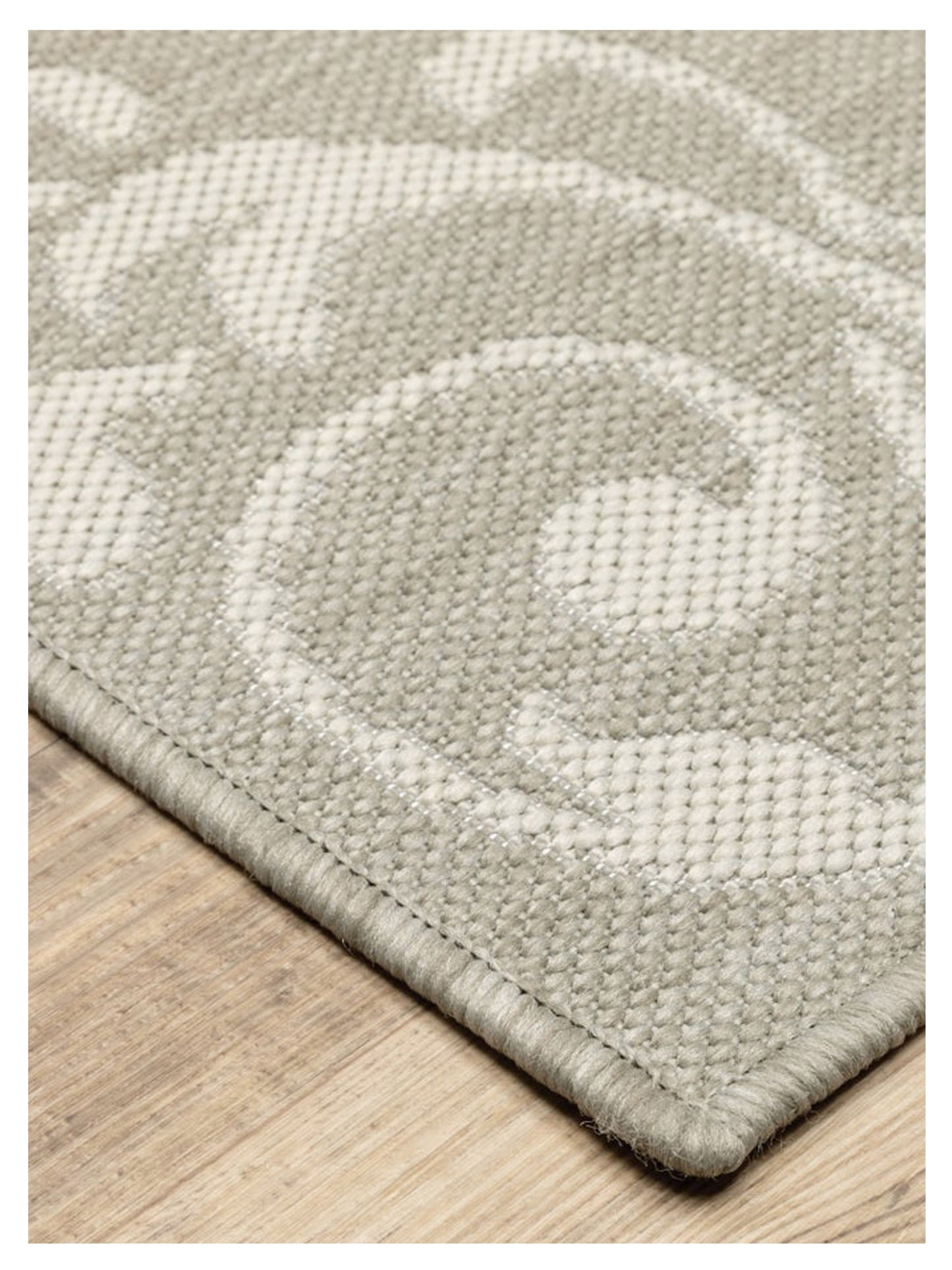 Oriental Weavers PORTOFINO 6649W Grey Ivory Outdoor Machinemade Rug