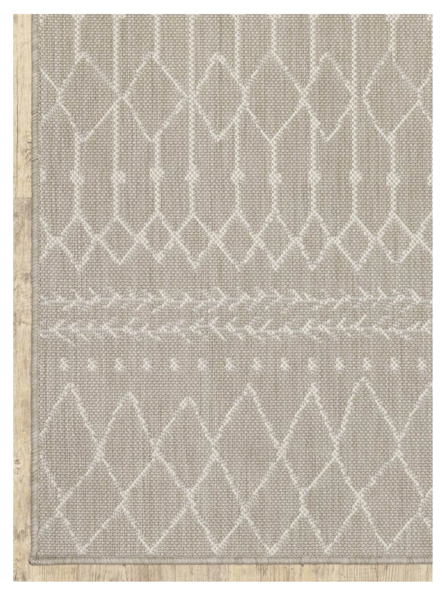 Oriental Weavers PORTOFINO 670H4 Grey Ivory Outdoor Machinemade Rug