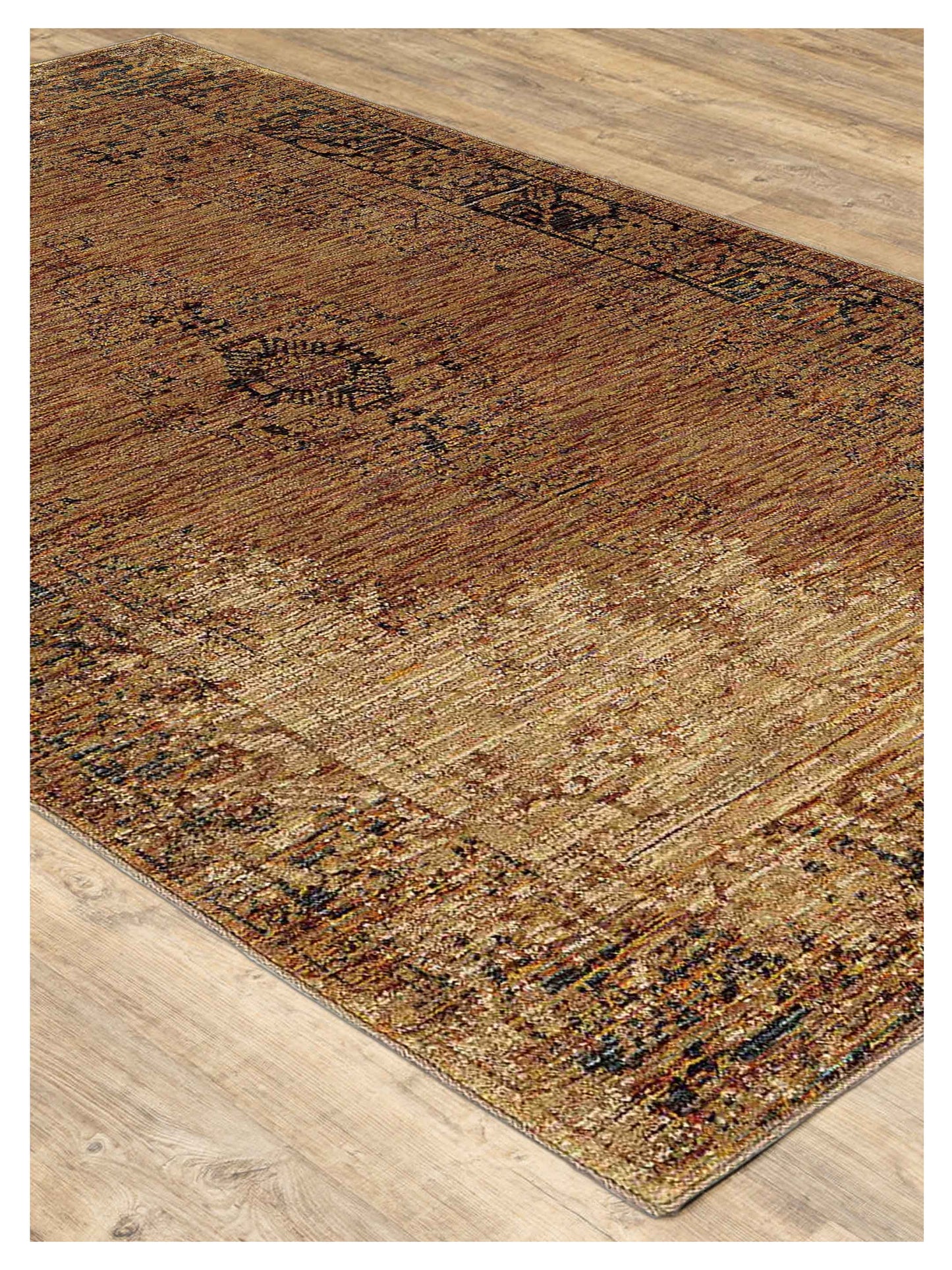 Oriental Weavers ANDORRA 6845D Gold Brown Casual Machinemade Rug