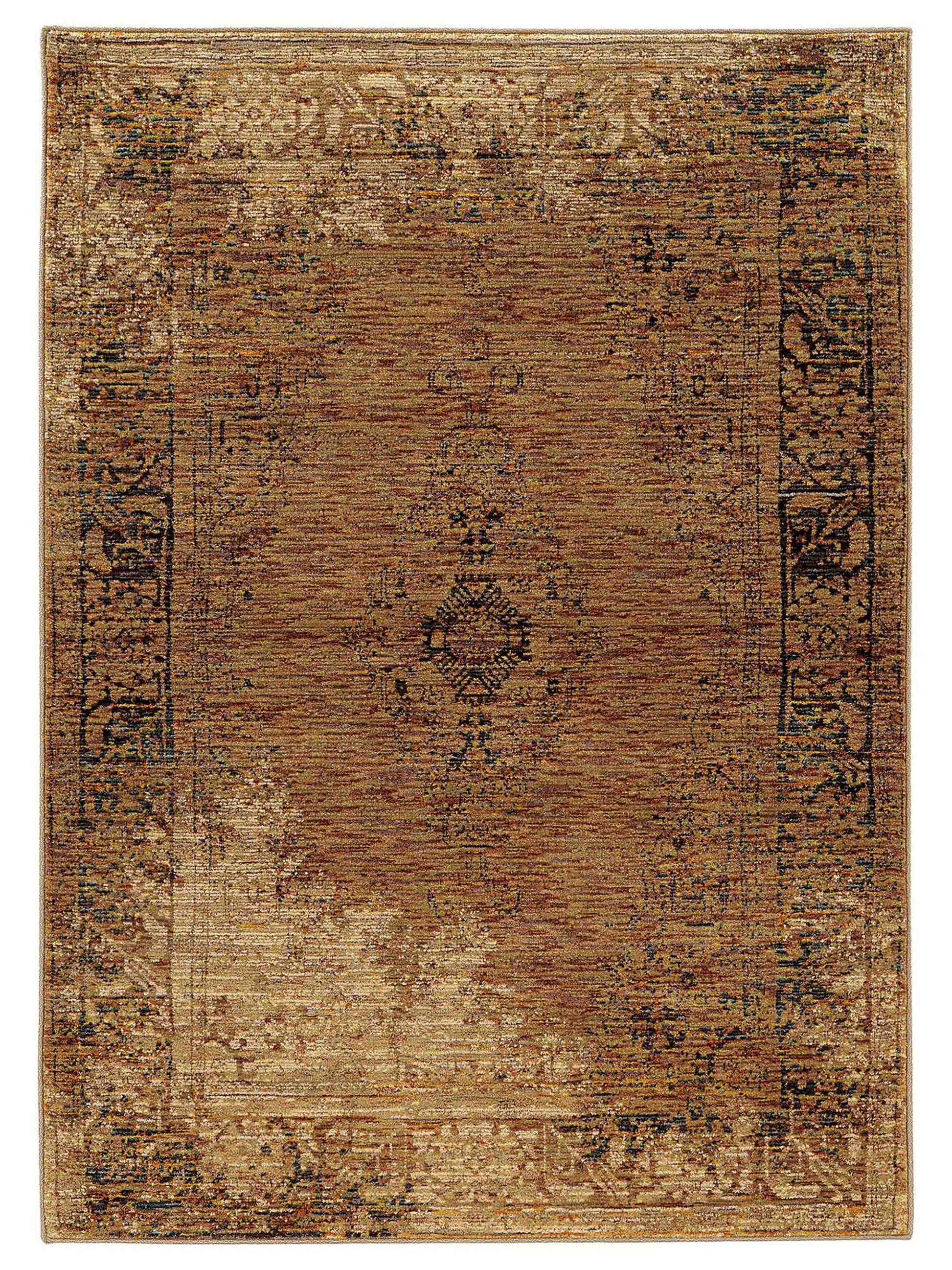 Oriental Weavers ANDORRA 6845D Gold Casual Machinemade Rug