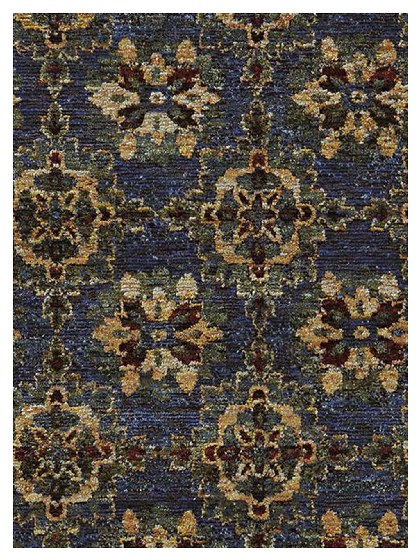 Oriental Weavers ANDORRA 6883C Blue Gold Casual Machinemade Rug