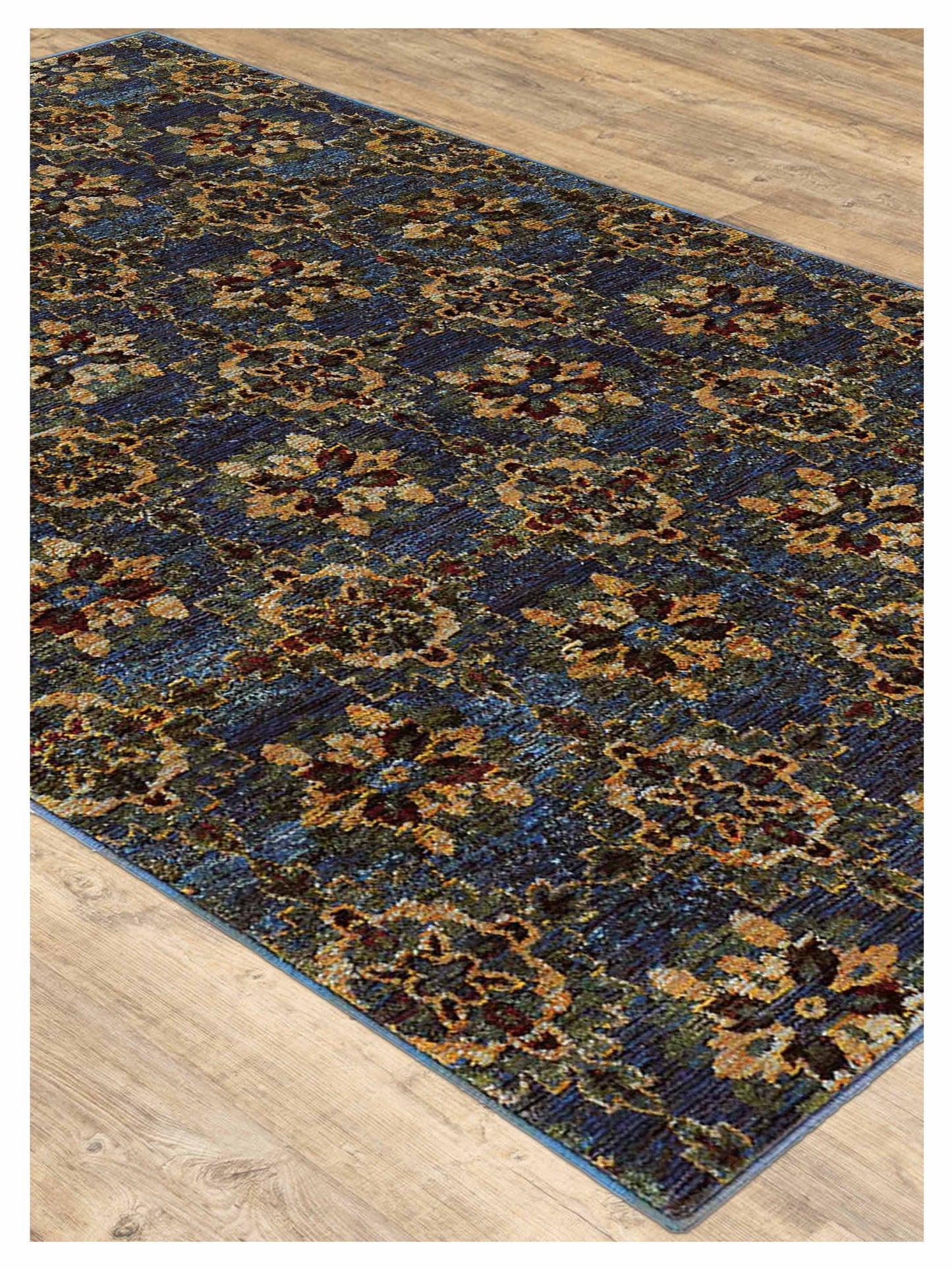 Oriental Weavers ANDORRA 6883C Blue Gold Casual Machinemade Rug