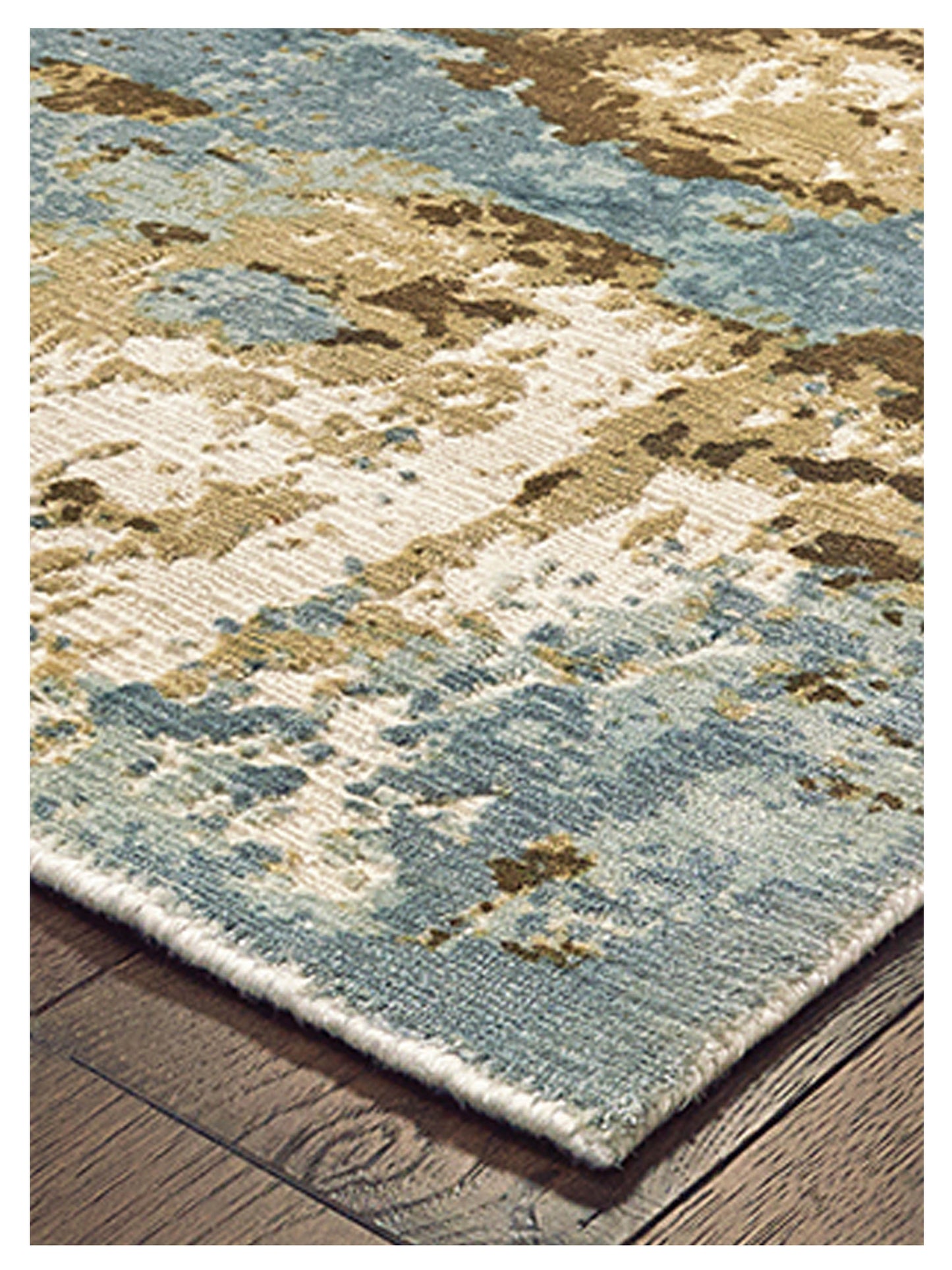 Oriental Weavers FORMATIONS 70001 Blue Brown Casual Loom Rug