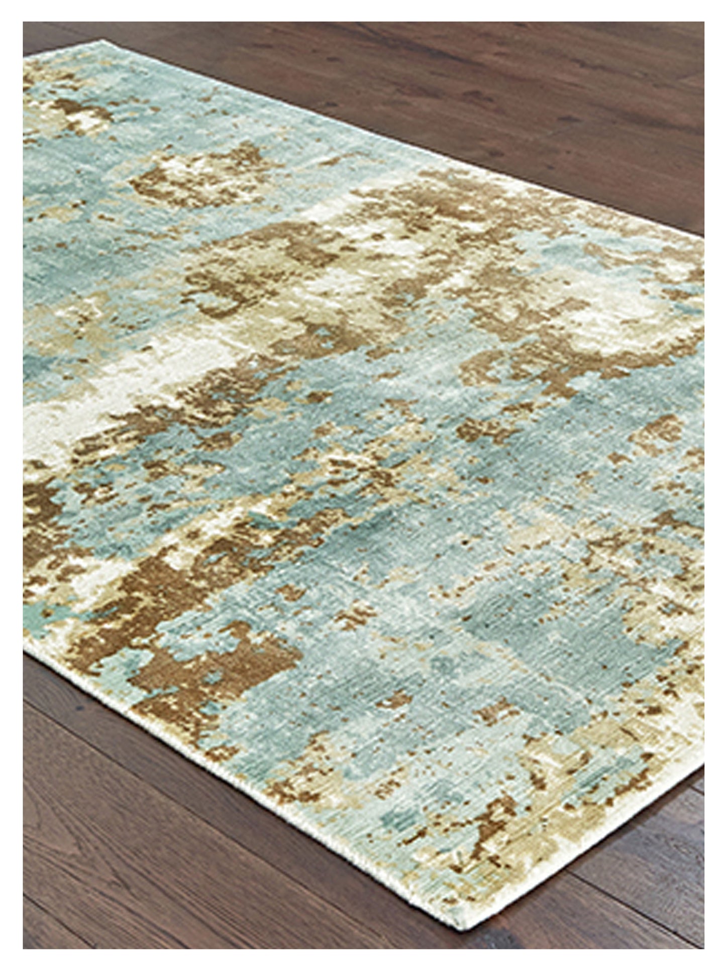 Oriental Weavers FORMATIONS 70001 Blue Brown Casual Loom Rug