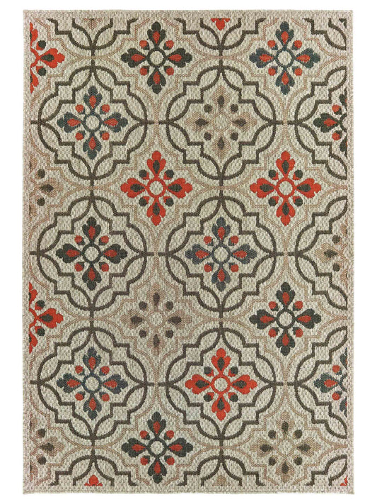 Oriental Weavers LATITUDE 709Y3 Grey Outdoor Machinemade Rug