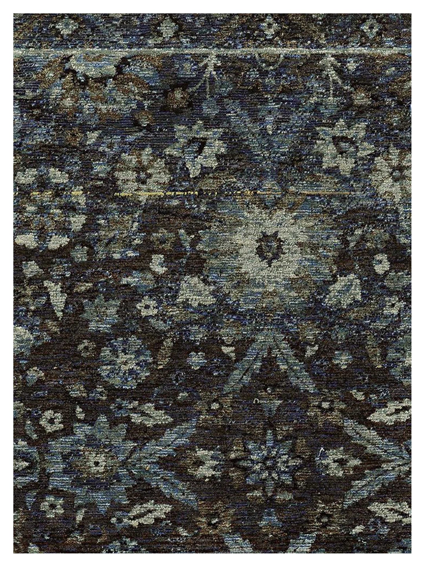 Oriental Weavers ANDORRA 7124A Navy Blue Casual Machinemade Rug