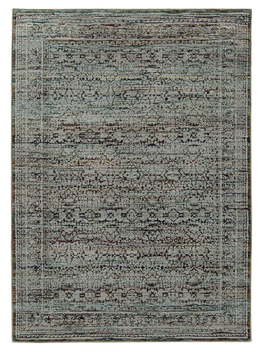 Oriental Weavers ANDORRA 7127A Blue Casual Machinemade Rug