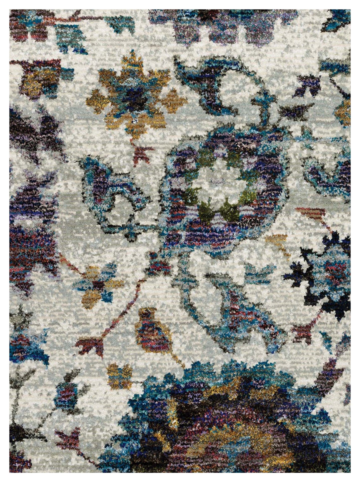 Oriental Weavers ANDORRA 7129A Stone Multi Casual Machinemade Rug