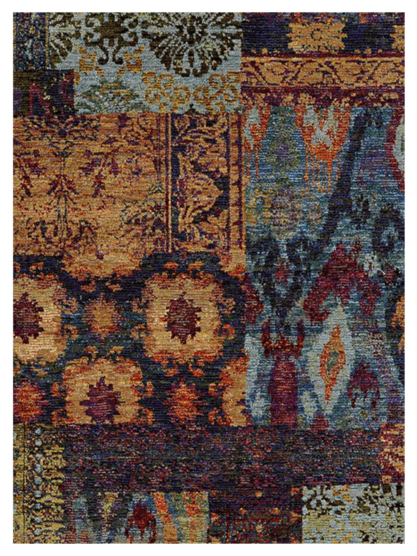 Oriental Weavers ANDORRA 7137A Multi Blue Casual Machinemade Rug