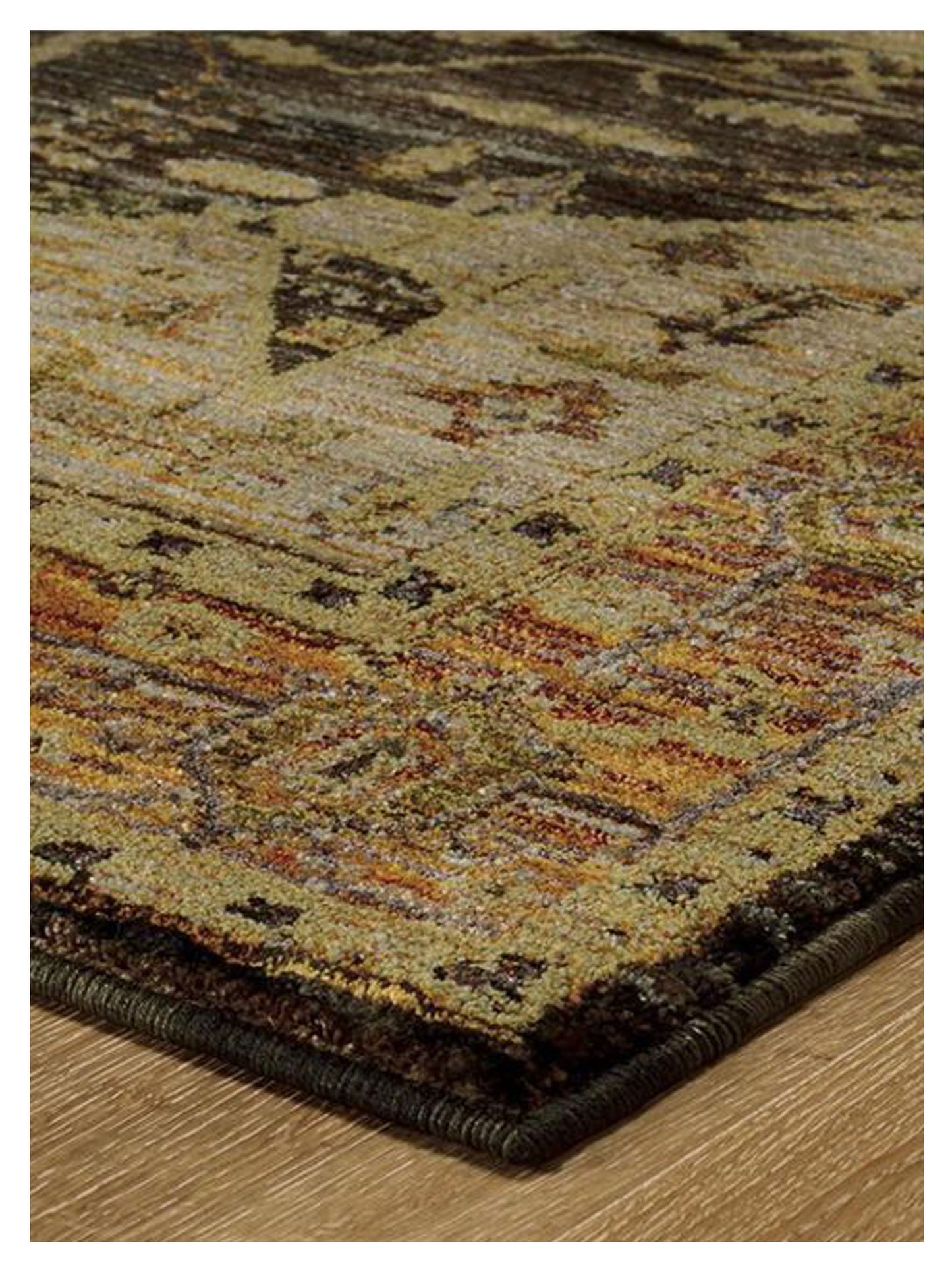 Oriental Weavers ANDORRA 7138B Gold Grey Traditional Machinemade Rug