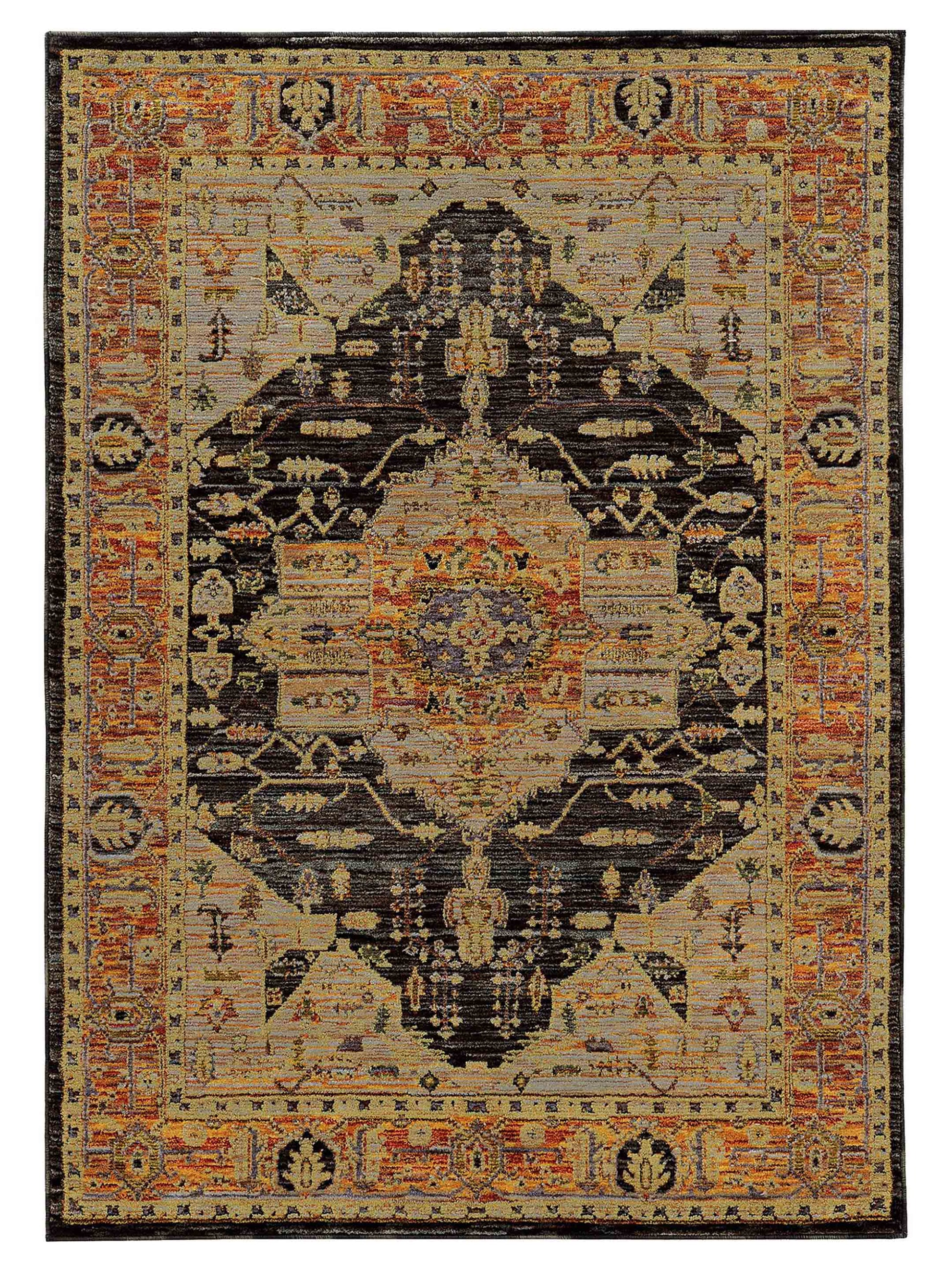 Oriental Weavers ANDORRA 7138B Gold Traditional Machinemade Rug