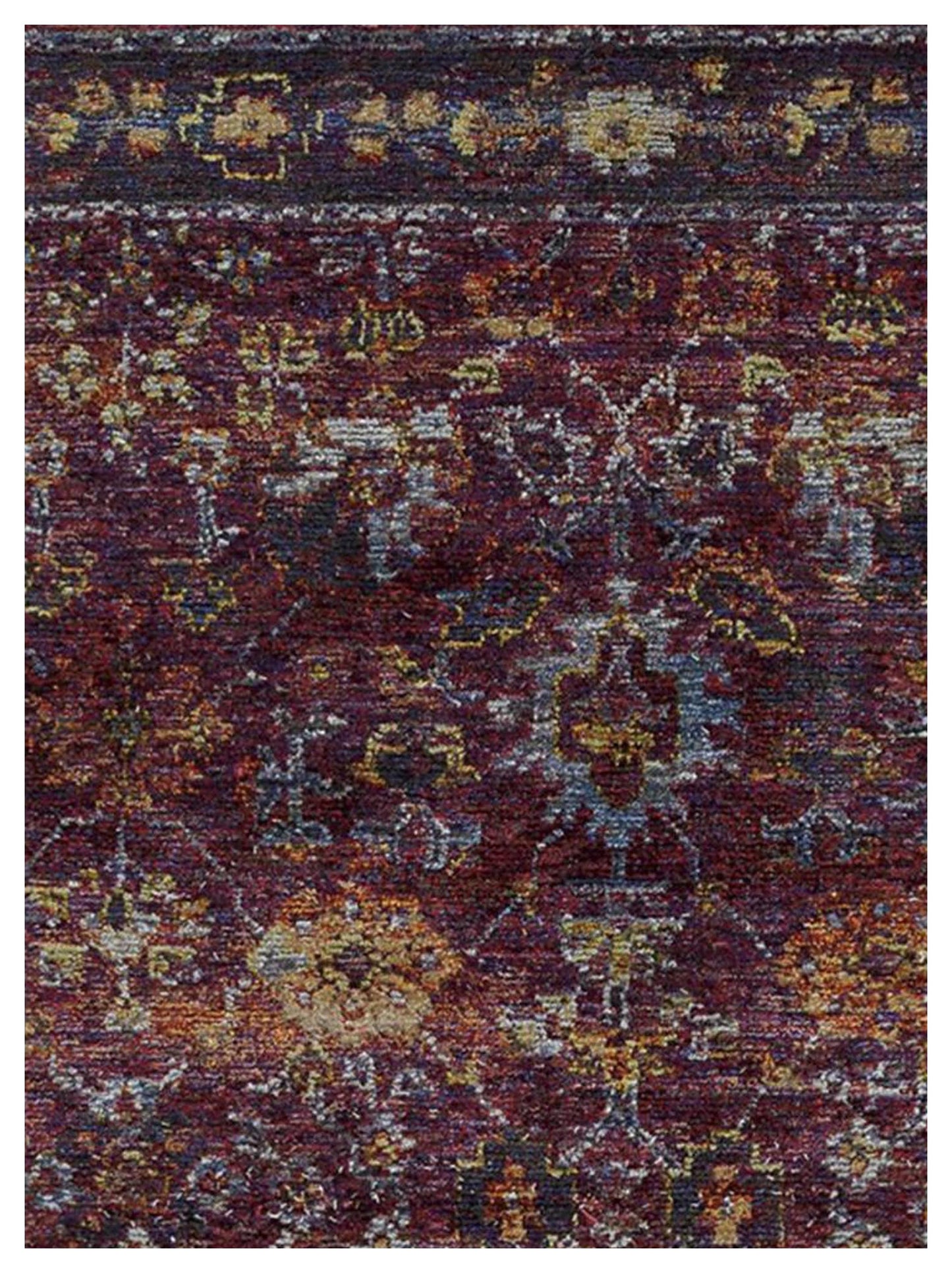 Oriental Weavers ANDORRA 7153A Red Purple Casual Machinemade Rug