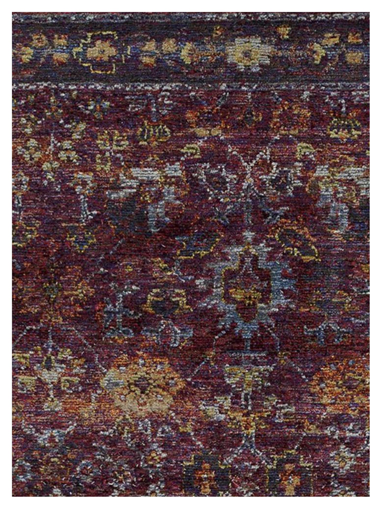 Oriental Weavers ANDORRA 7153A Red Purple Casual Machinemade Rug