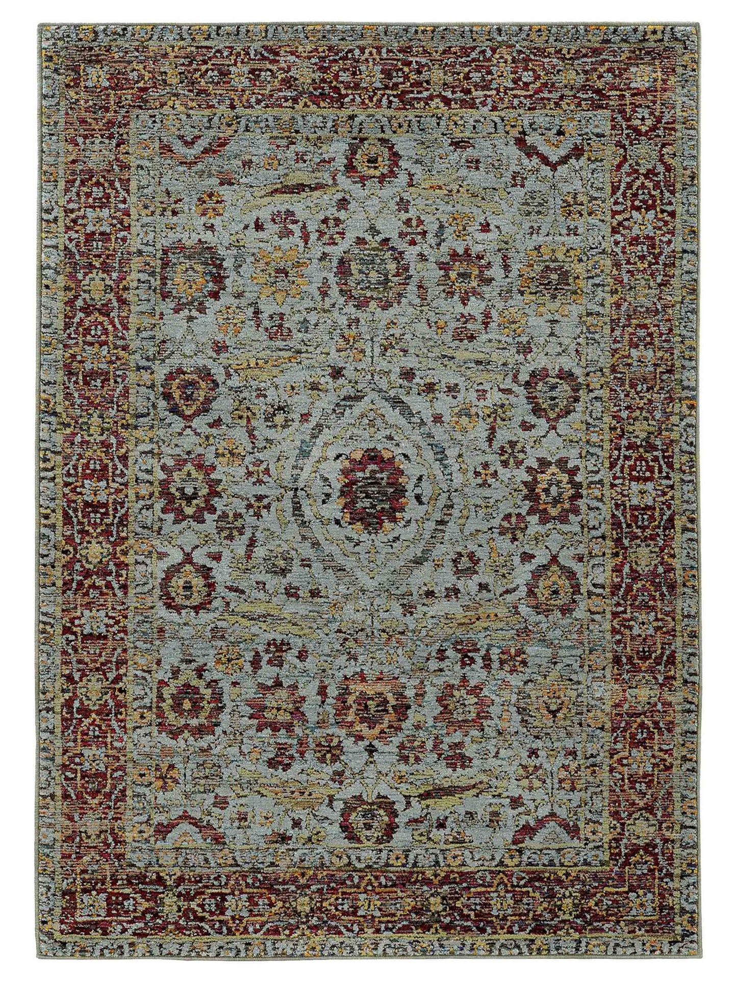 Oriental Weavers ANDORRA 7155A Blue Casual Machinemade Rug