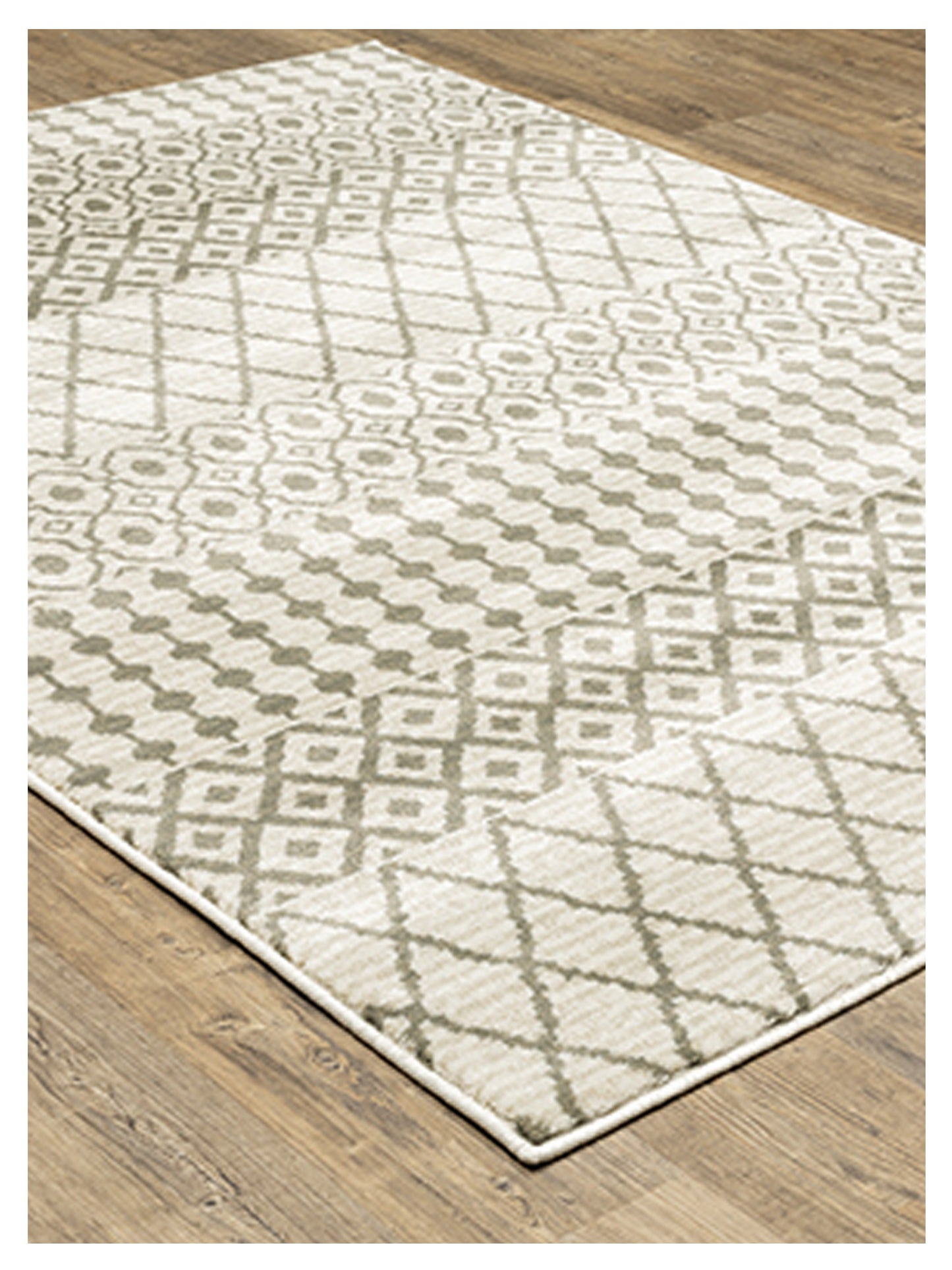 Oriental Weavers GEORGIA 717B0 Ivory Grey Casual Machinemade Rug