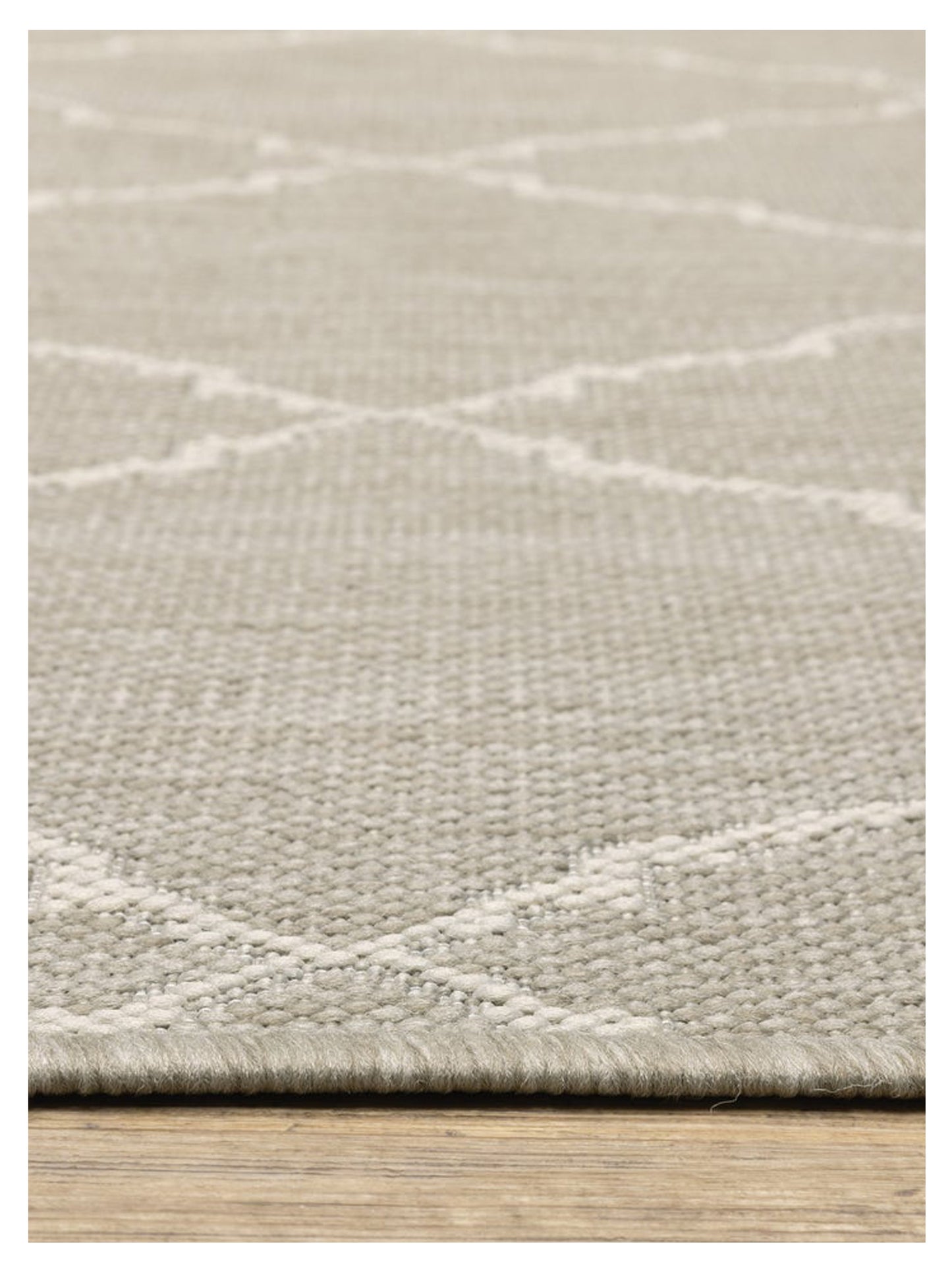 Oriental Weavers PORTOFINO 7225H Grey Ivory Outdoor Machinemade Rug