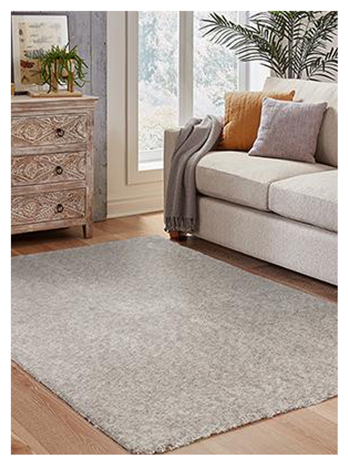 Oriental Weavers Heavenly 73407 Grey Grey Shag Woven Rug